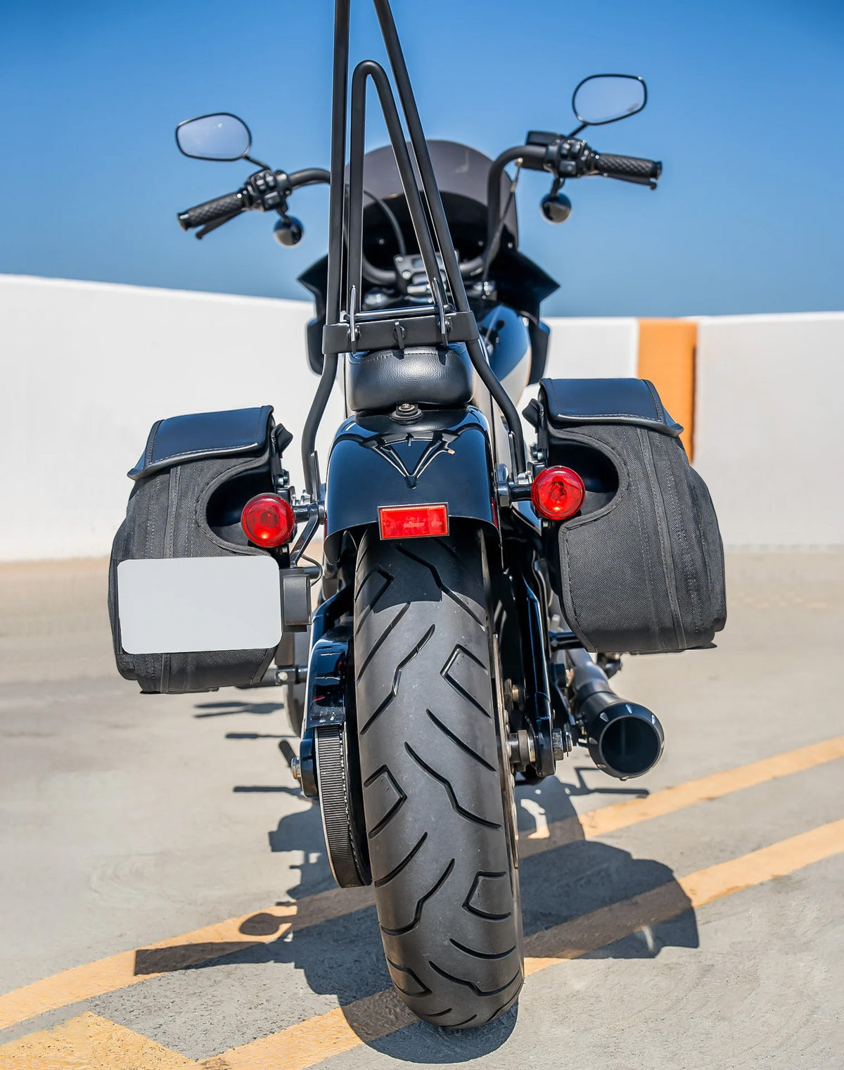 60L - Stealth XL Quick Mount Saddlebags for Harley Softail Low Rider S FXLRS