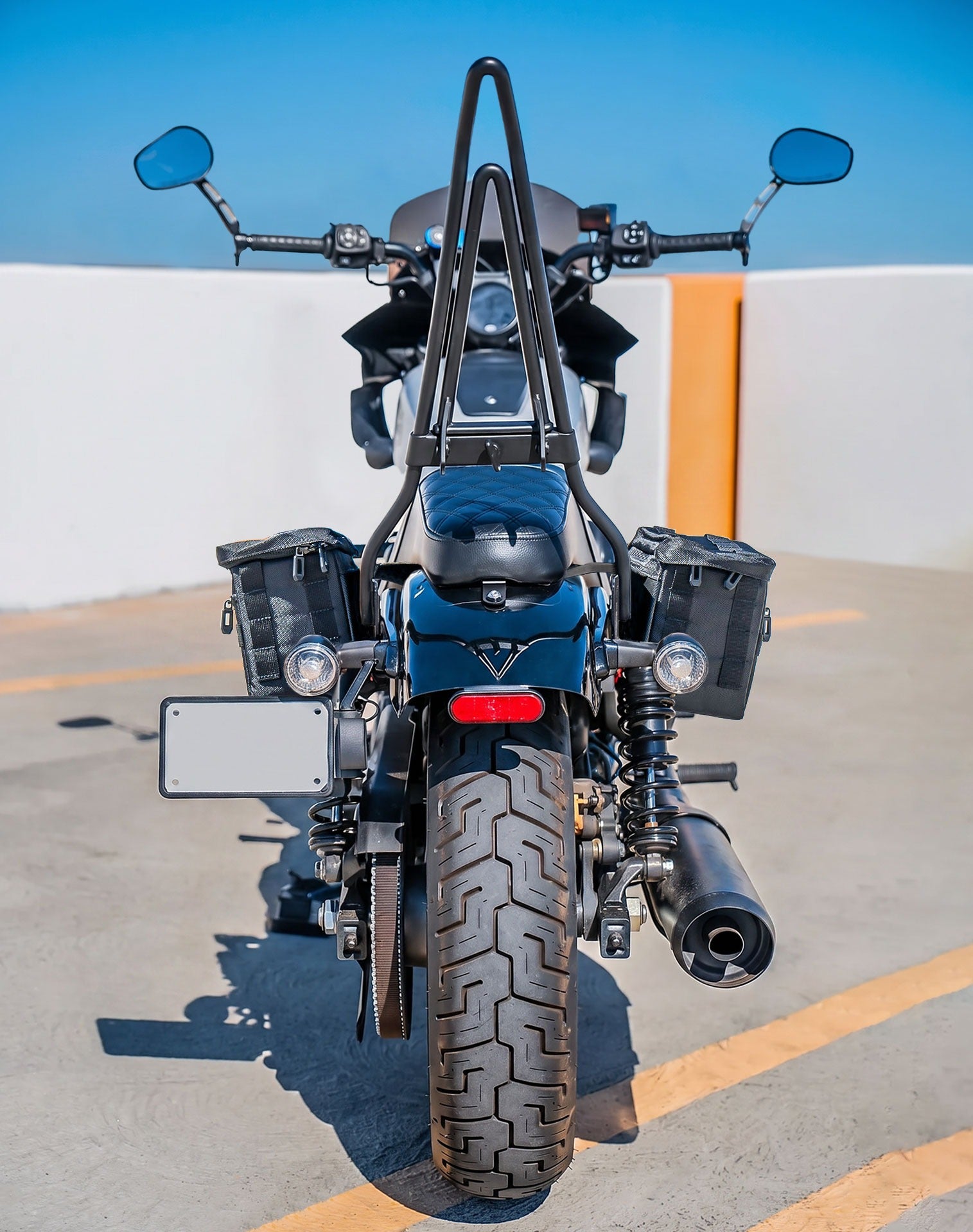 8L - Patriot Small Throw Over Saddlebags for Harley Nightster RH975/S Lifestyle