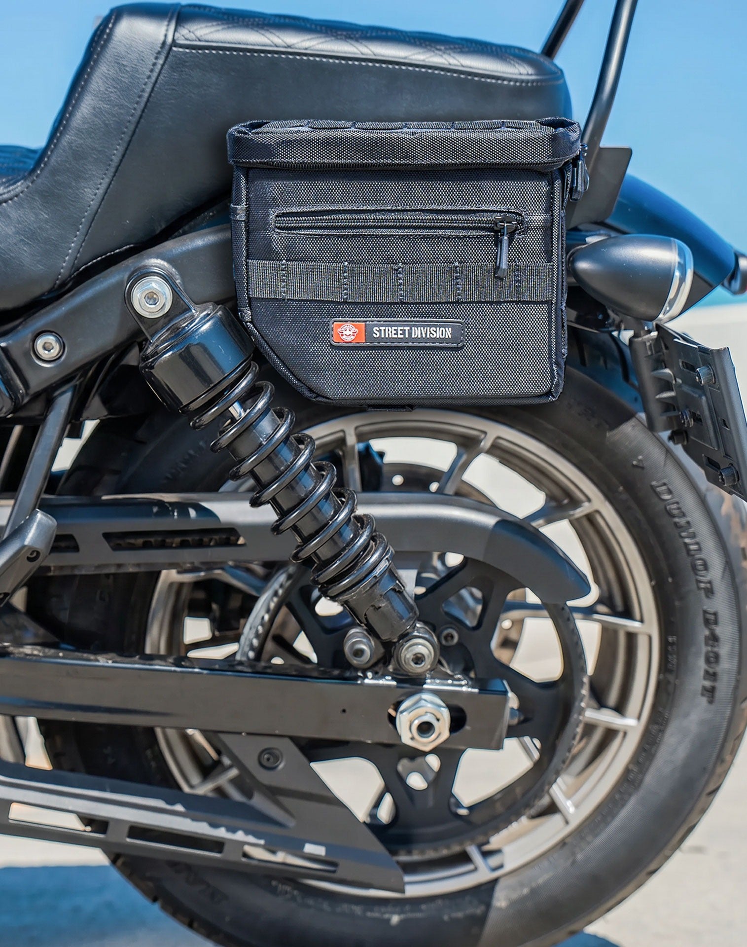 8L - Patriot Small Throw Over Saddlebags for Harley Nightster RH975/S Lifestyle