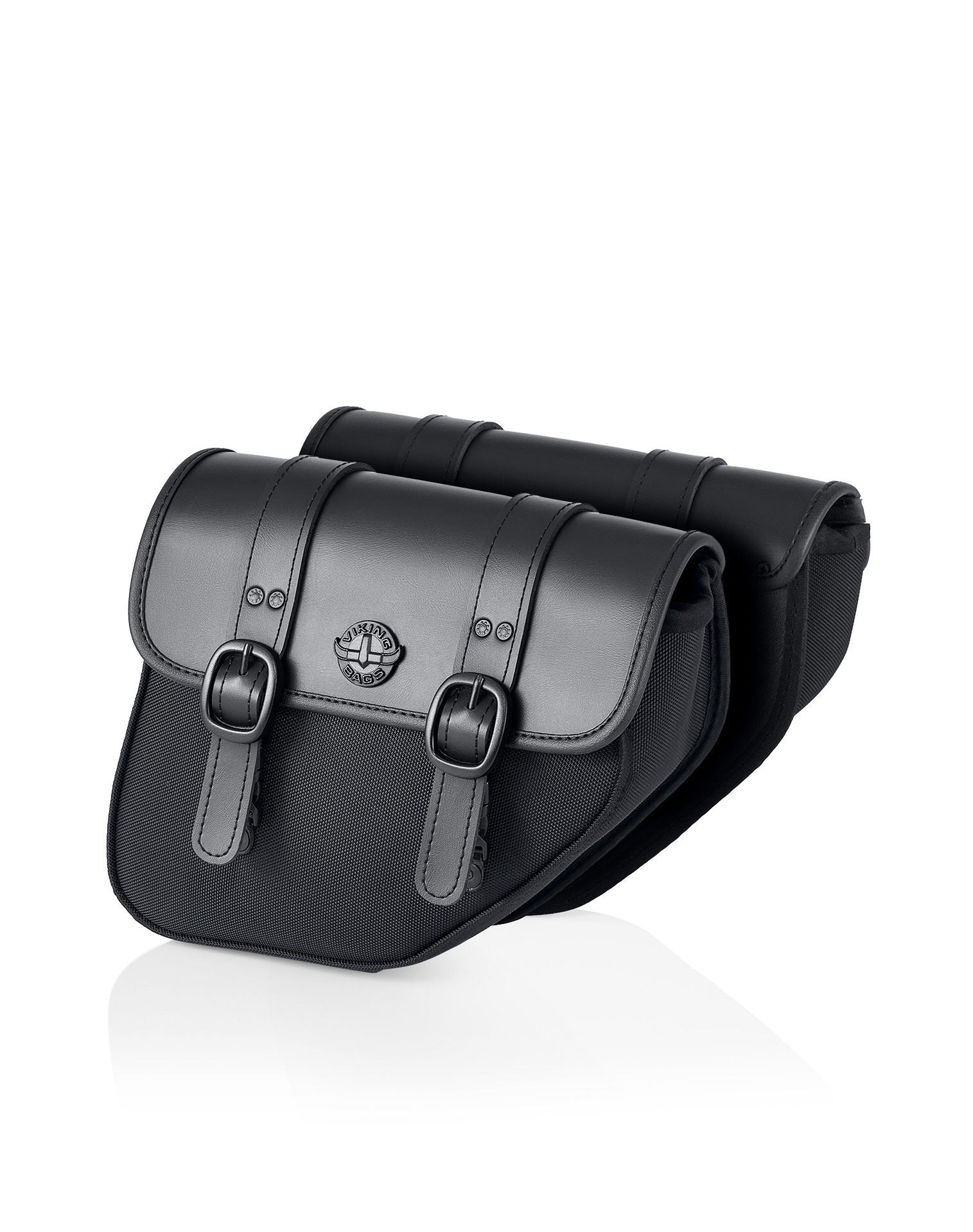 8L - Swift Small Leather Saddlebags for Harley Dyna Super Glide FXD/I Main View