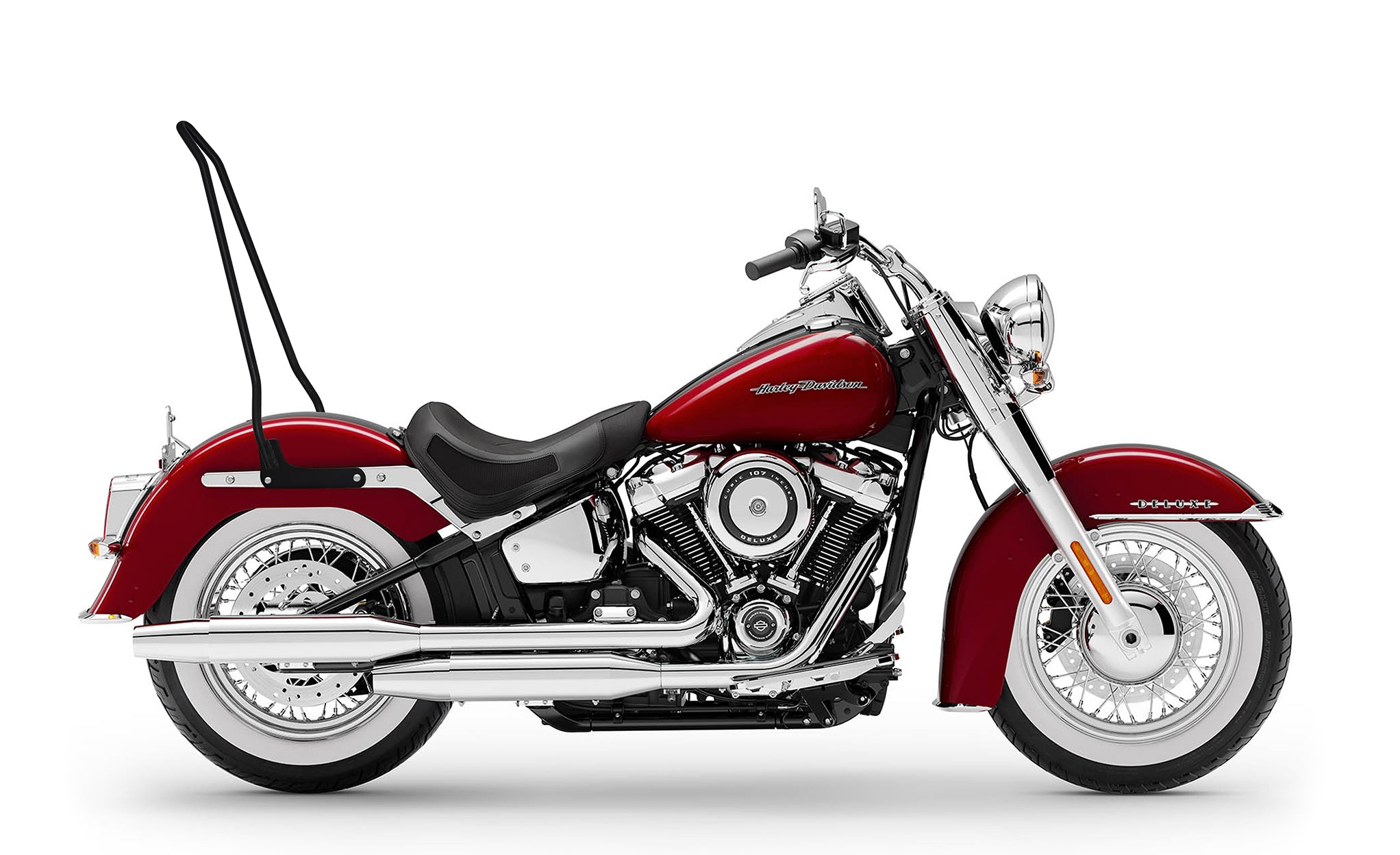 Iron Born Blade 25" Sissy Bar for Harley Softail Deluxe FLDE Matte Black @expand