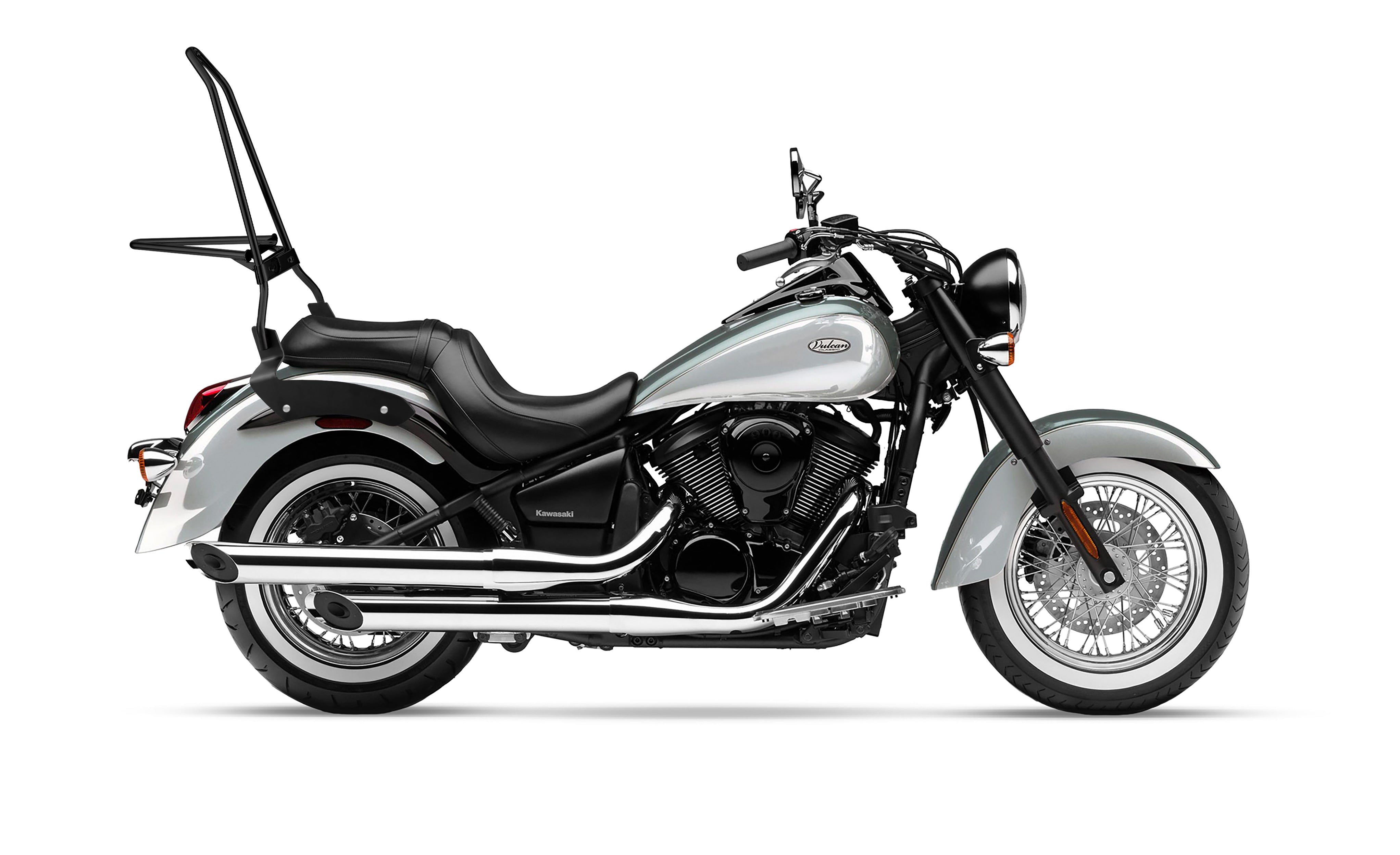 Iron Born Blade 25" Sissy Bar with Foldable Luggage Rack for Kawasaki Vulcan 900 Classic, VN900 Matte Black
on Bike @expand