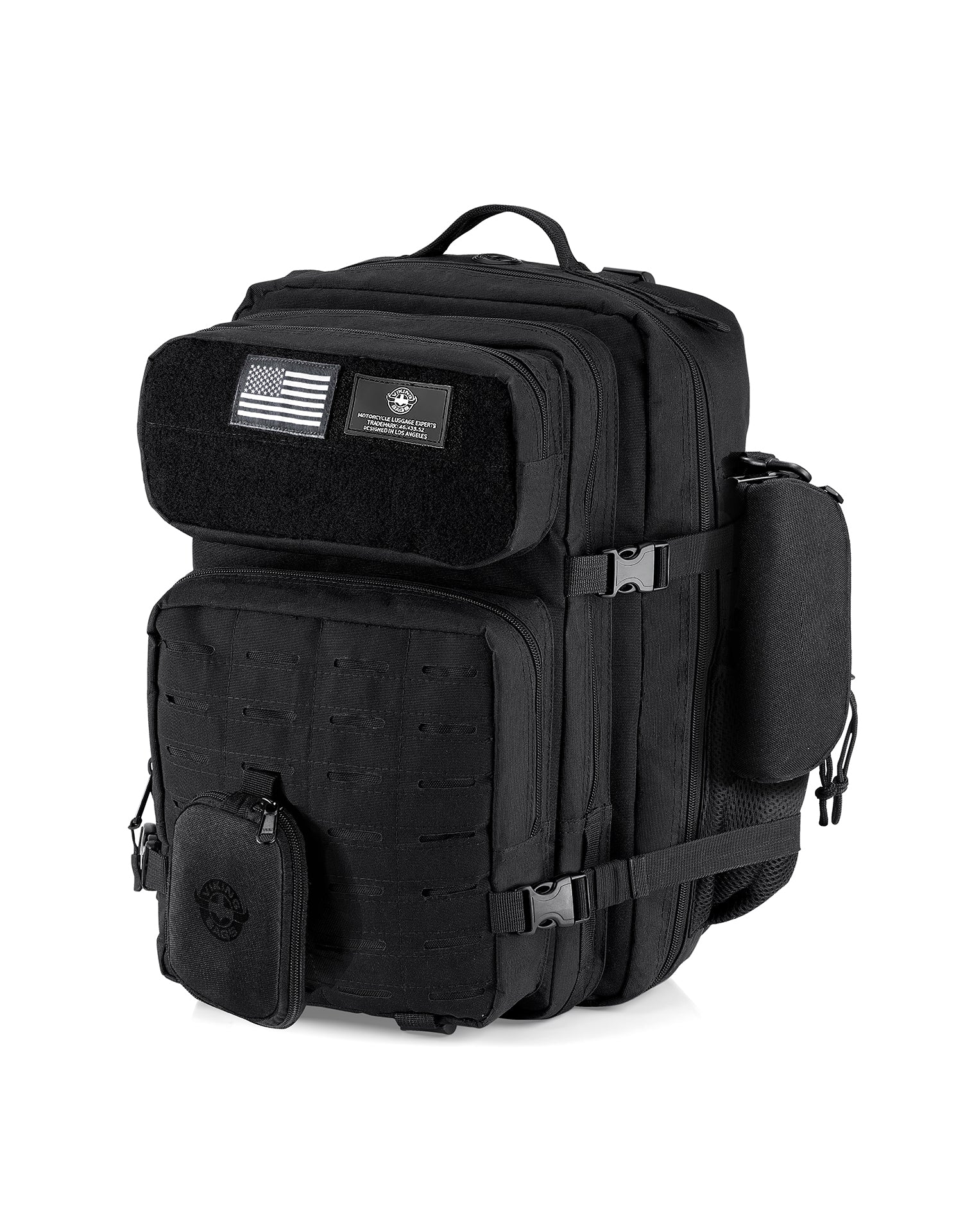 45L - Tactical XL Motorcycle Sissy Bar Backpack for Harley Davidson