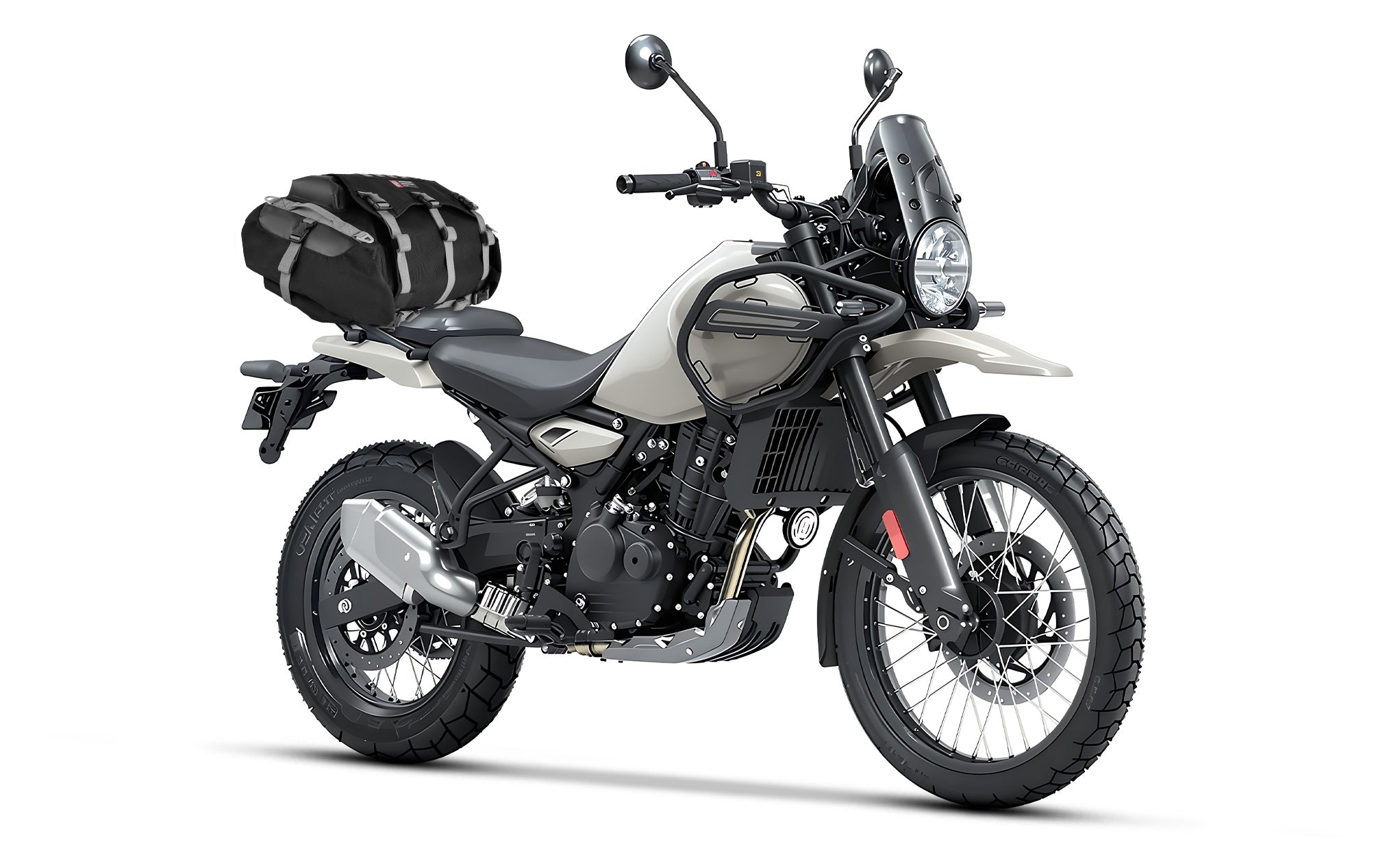 30L - Apex Royal Enfield ADV Touring Duffel Bag on Bike @expand