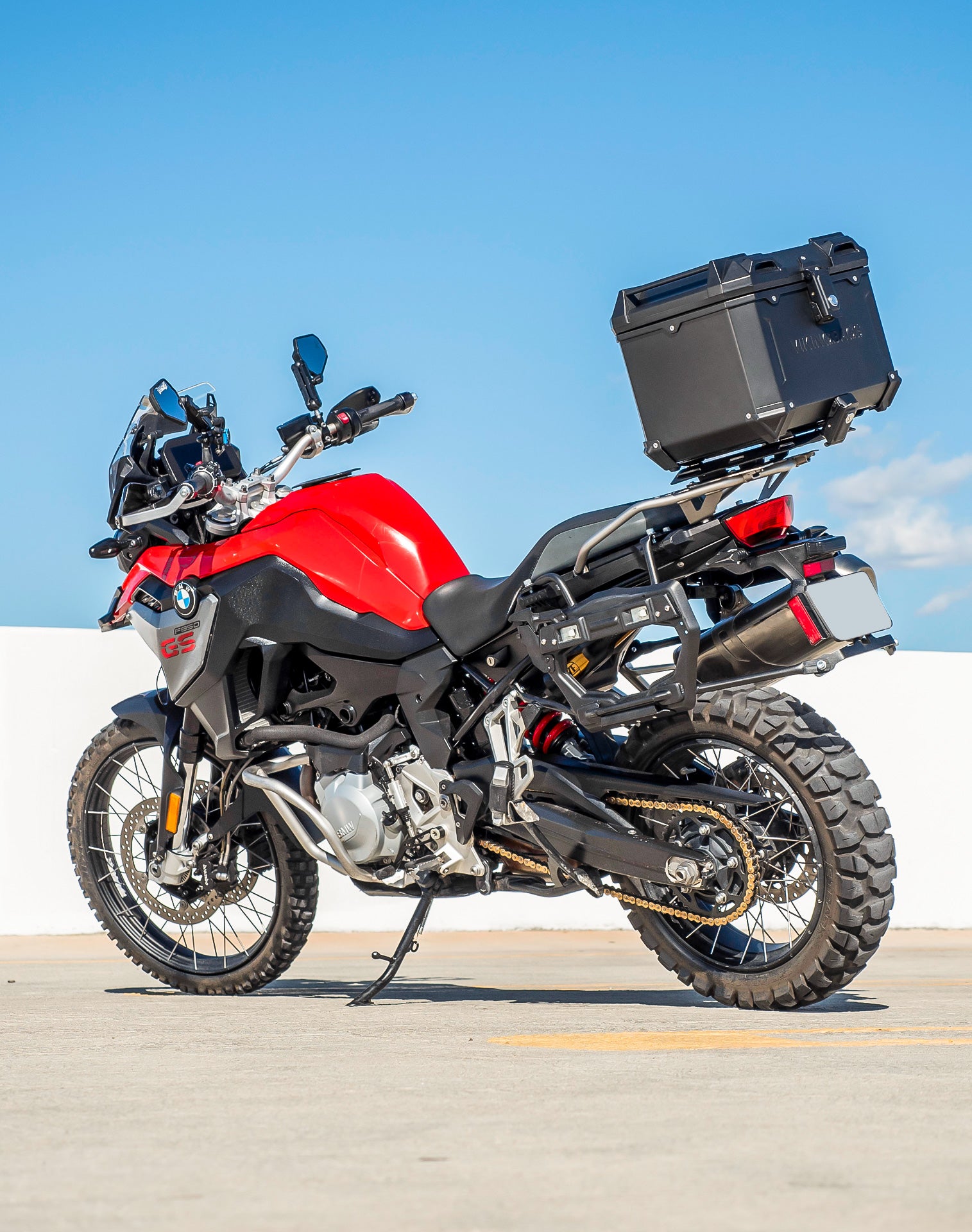 38L - Apex XL BMW F 850 GS Aluminum Top Case Black v1