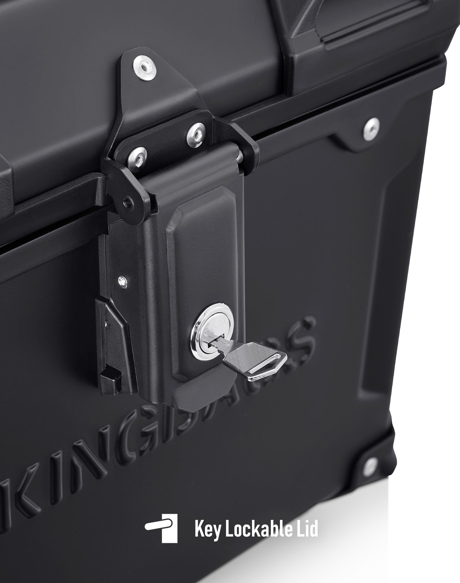 38L - Apex XL Harley Pan America RA1250/S Aluminum Top Case Black Key Lockable Lid