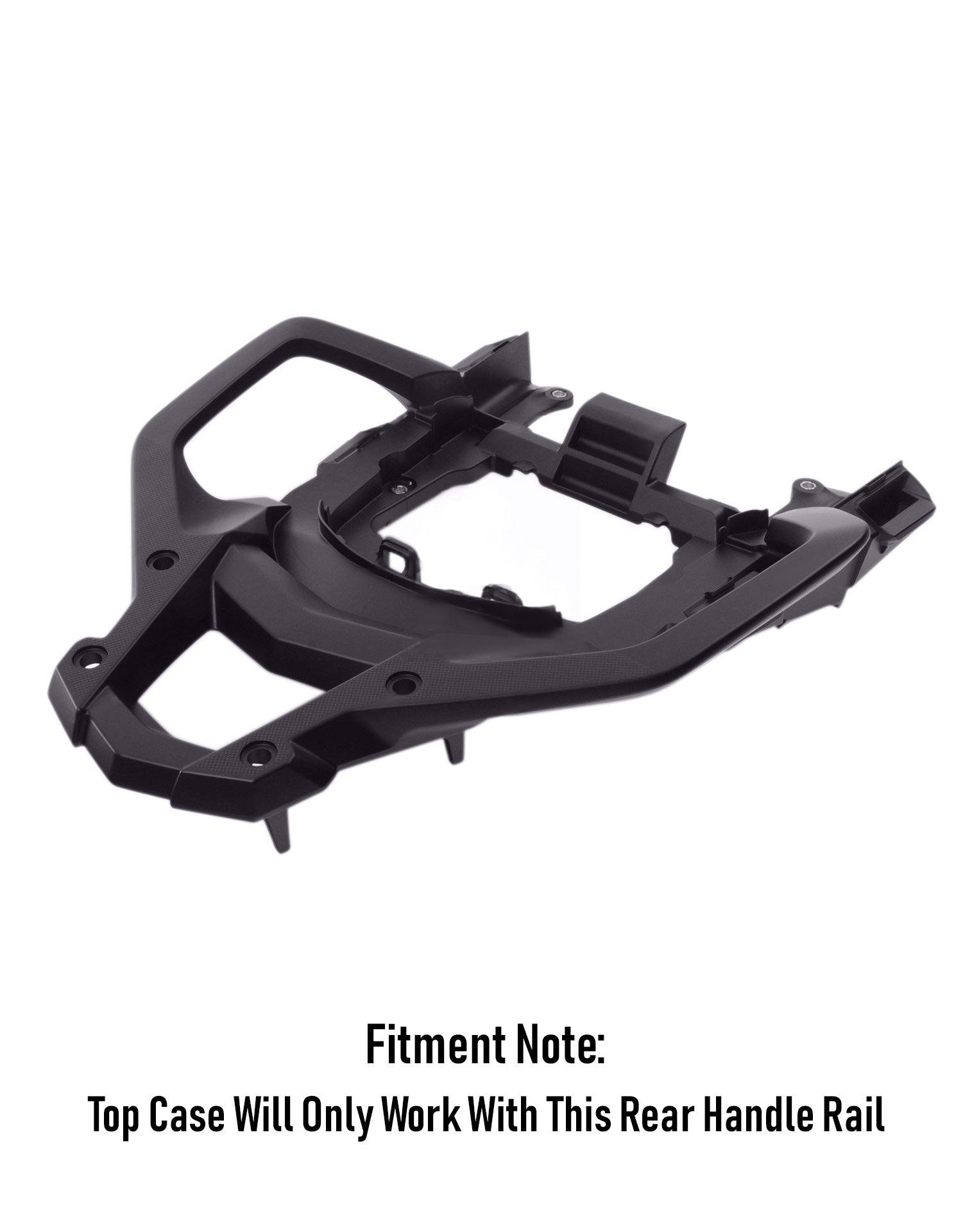 38L - Apex XL Honda CRF1000L Africa Twin/Adv Sports Aluminum Top Case Black fitment Note Rear Handle Rail