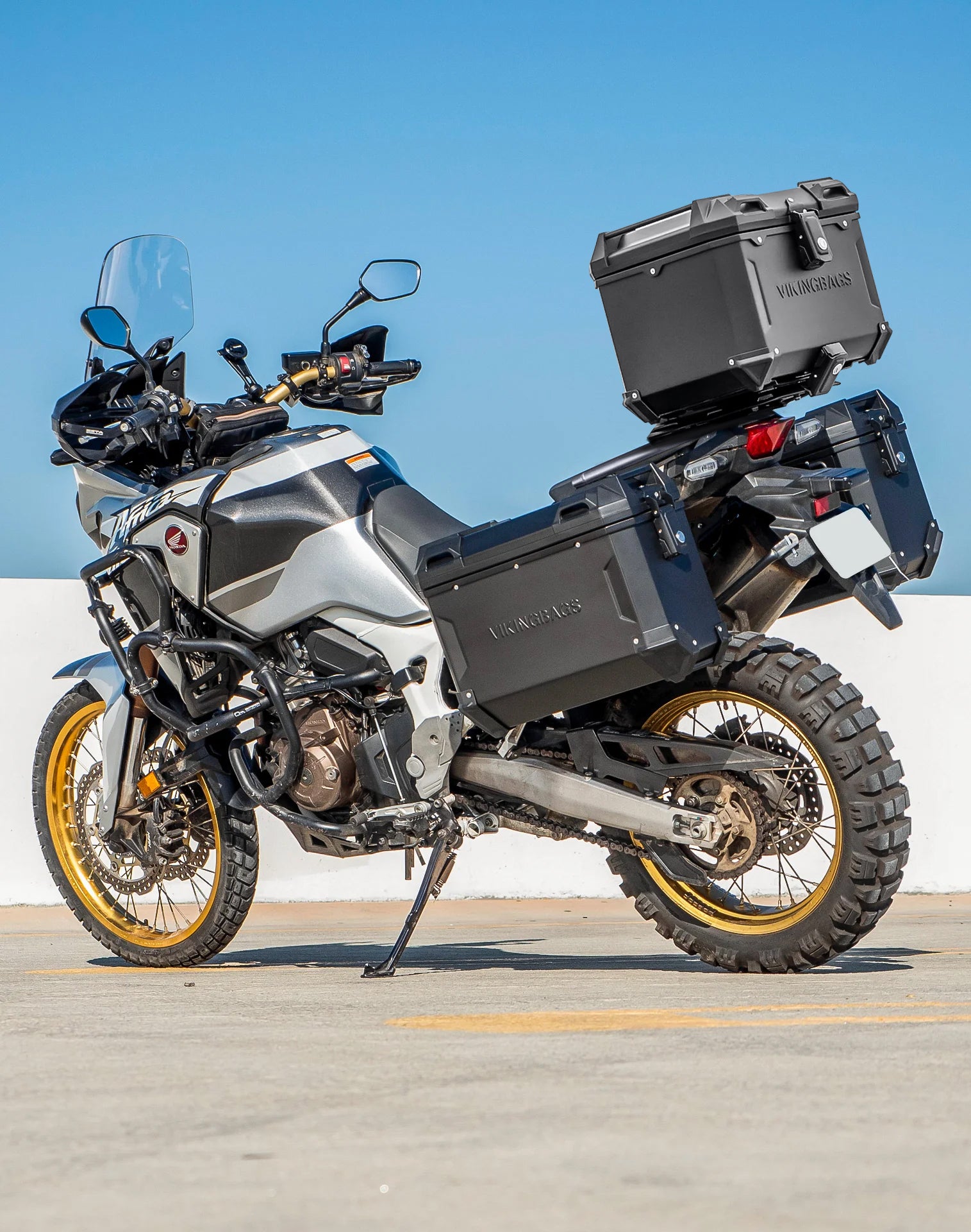 38L - Apex XL Honda CRF1000L Africa Twin/Adv Sports Aluminum Top Case Black v1