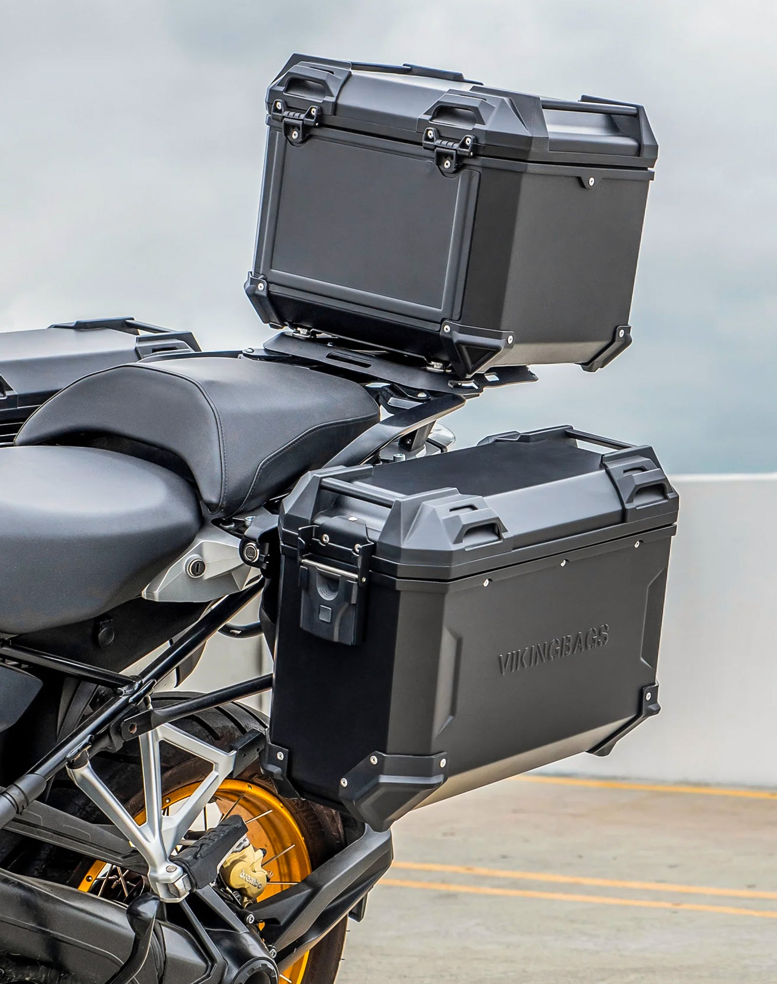 38L - Apex XL Honda CRF1000L Africa Twin/Adv Sports Aluminum Top Case Black v2