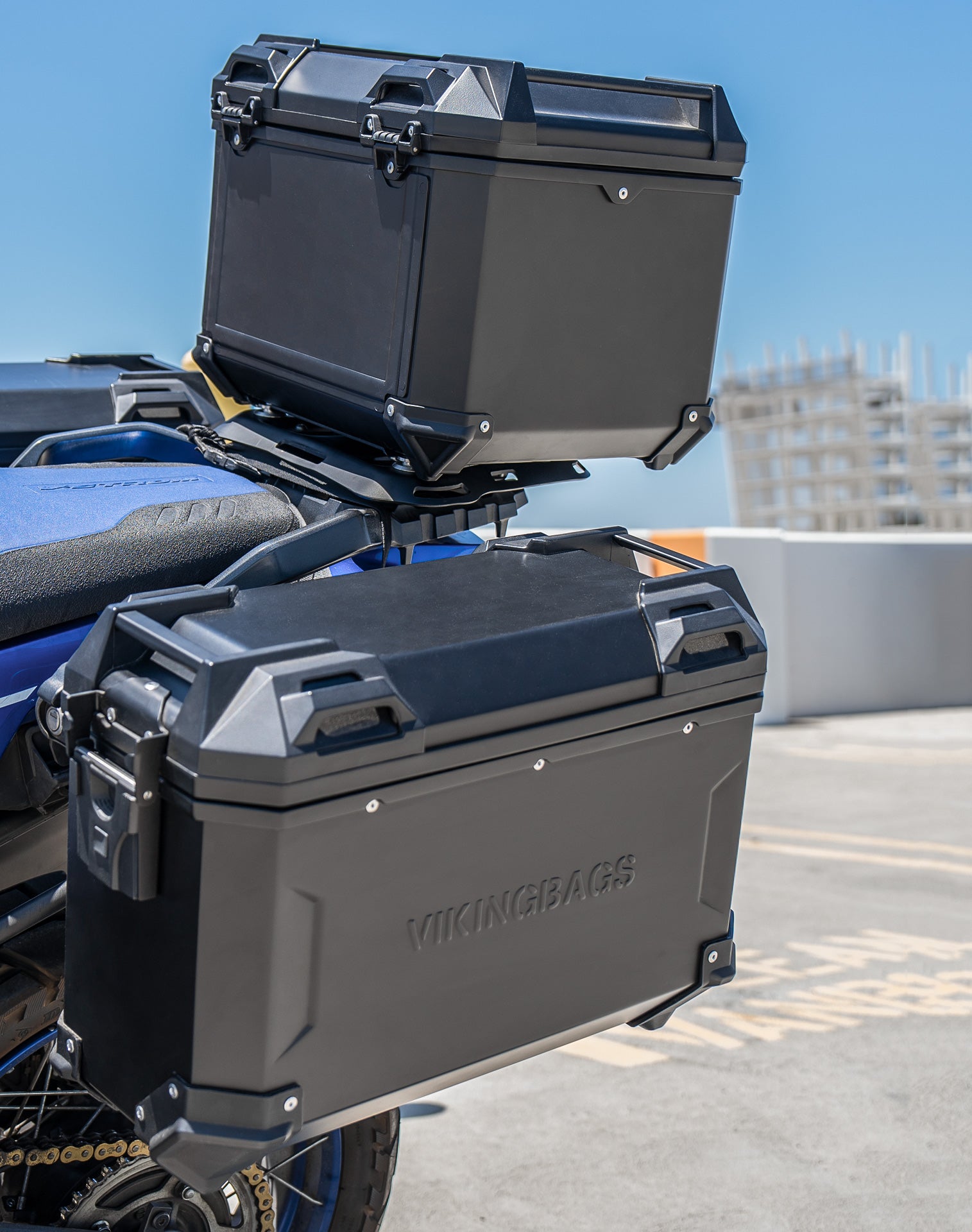 38L - Apex XL Suzuki V-Strom 1050 Aluminum Top Case Black v3