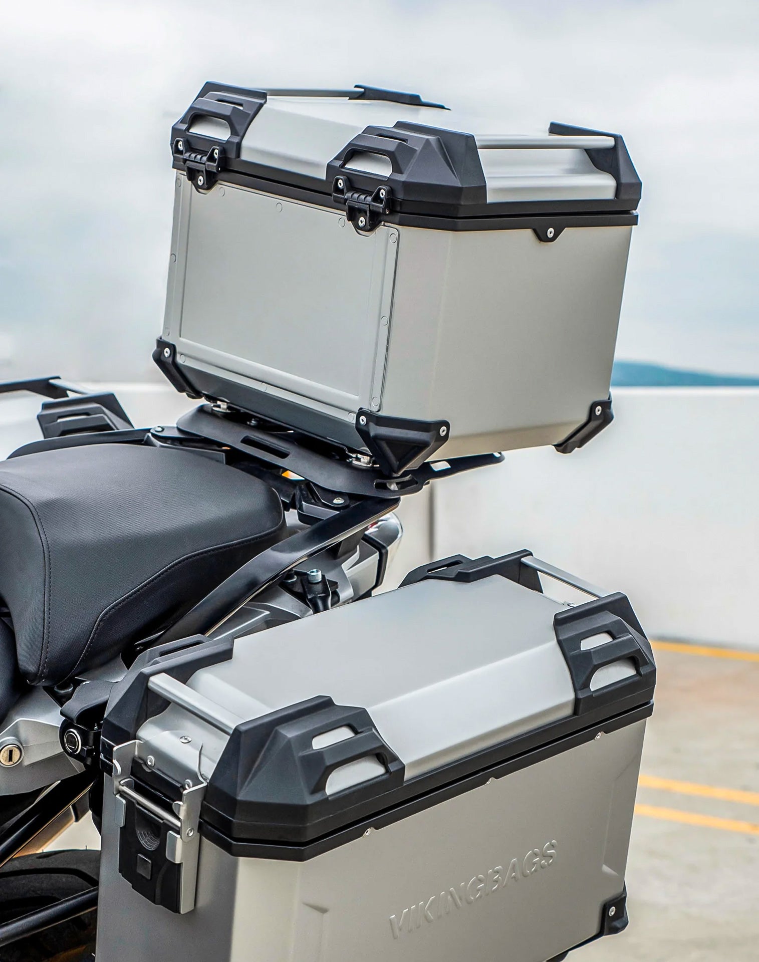 38L - Apex XL Honda CRF1000L Africa Twin/Adv Sports Aluminum Top Case Silver v2