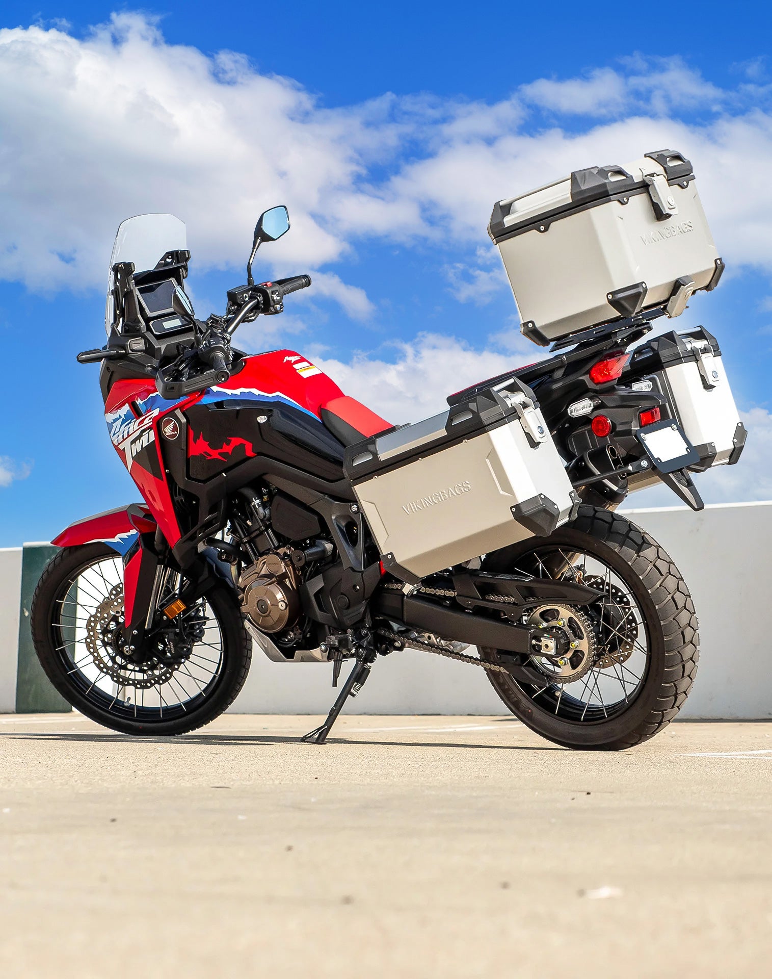 38L - Apex XL Honda CRF1100L Africa Twin/ADV Sports/ES Aluminum Top Case Silver v1