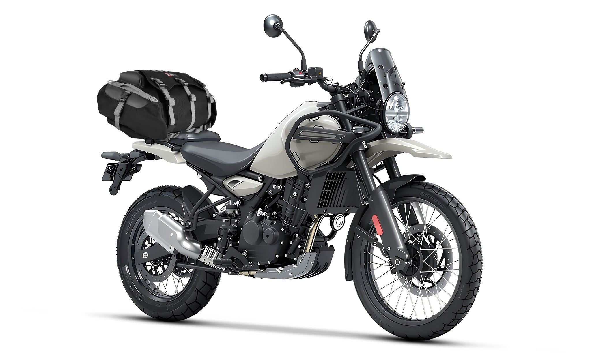 40L - Apex Royal Enfield ADV Touring Duffel Bag on Bike @expand