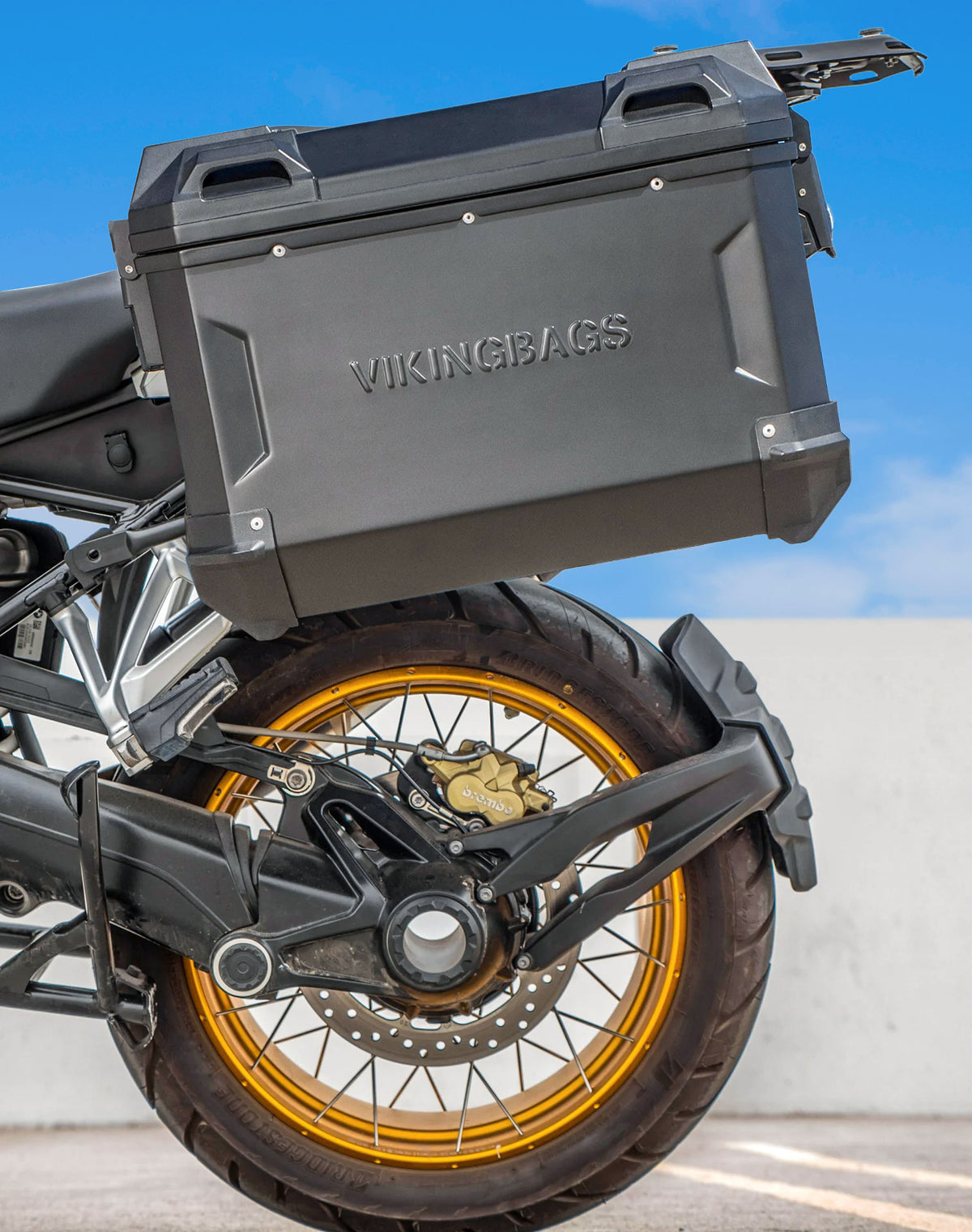 45L - Apex XL BMW R 1300 GS Aluminum Side Cases Black Lifestyle