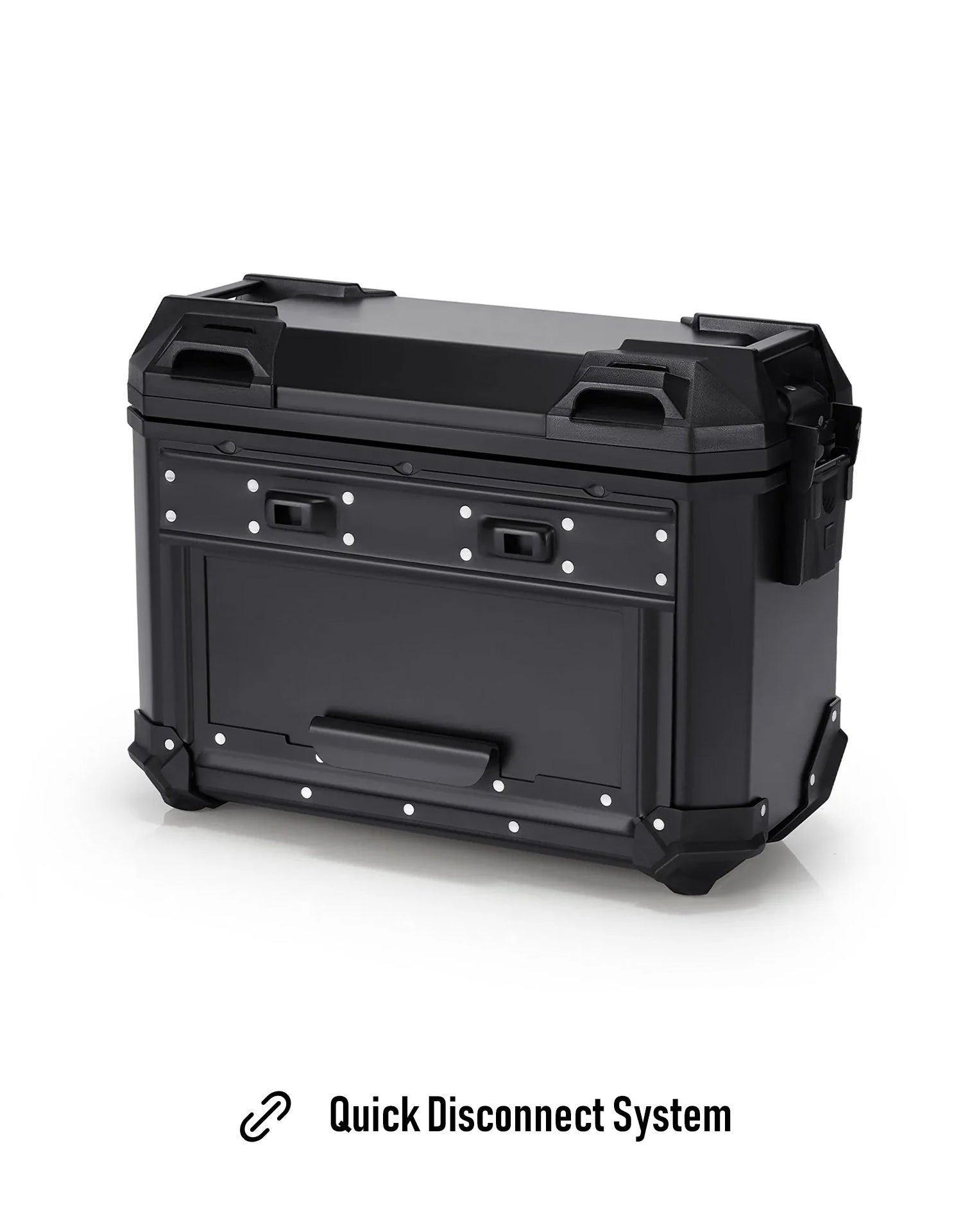 45L - Apex XL BMW R 1300 GS Aluminum Side Cases Black Quick Disconnect System