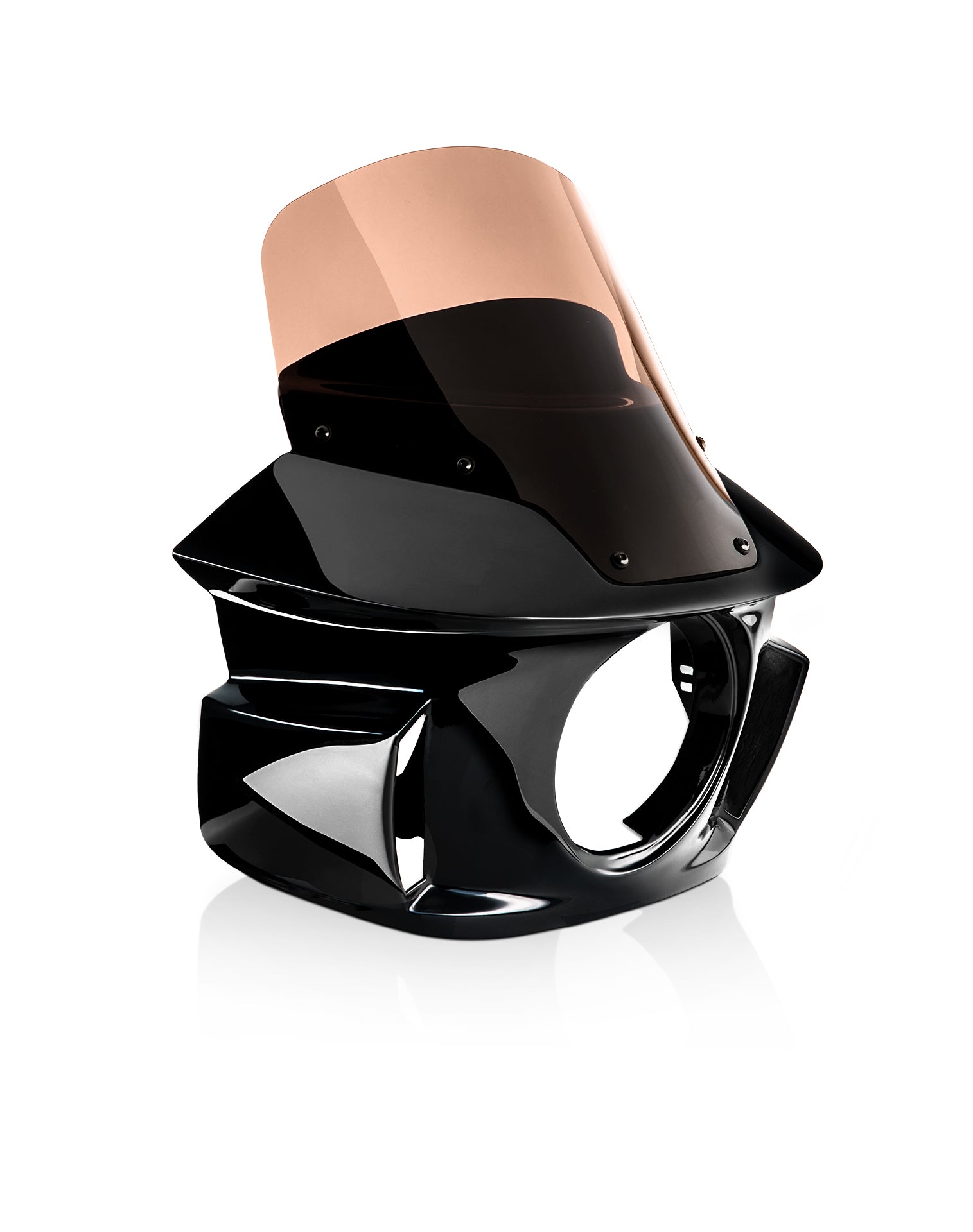 Viking Darkin Motorcycle Fairing for Harley Sportster Forty Eight Gloss Black Main View