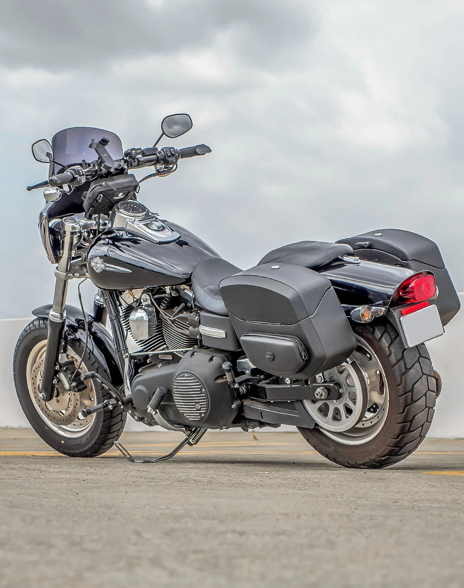 Harley Dyna Fat Bob FXDF/SE All Motorcycle Luggage Bags, Parts & Accessories By Bike Vertical Banner