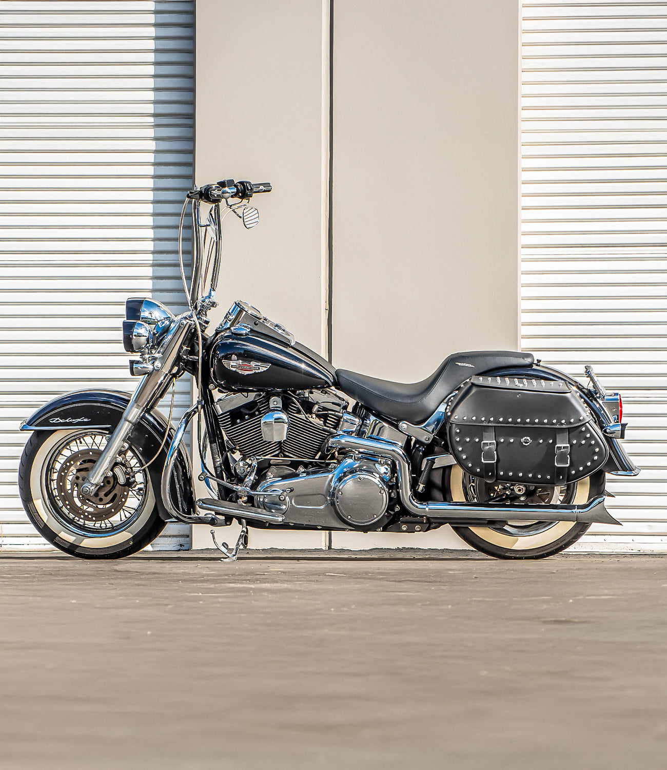 Harley Softail Deluxe FLSTN/I All Motorcycle Luggage Bags, Parts & Accessories By Bike mobile