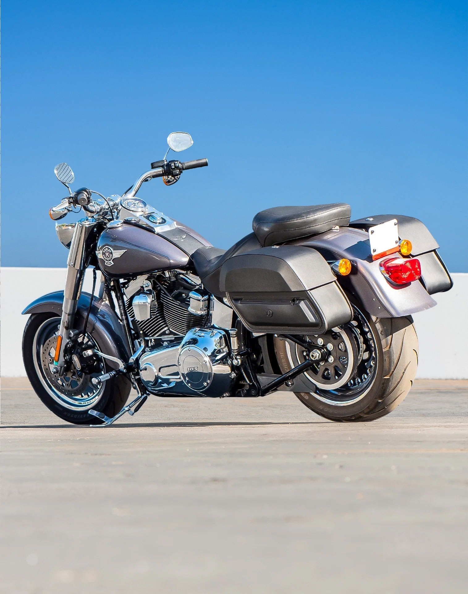 Harley Davidson Softail Fat Boy FLSTF/I Saddlebags - 2017 & Older