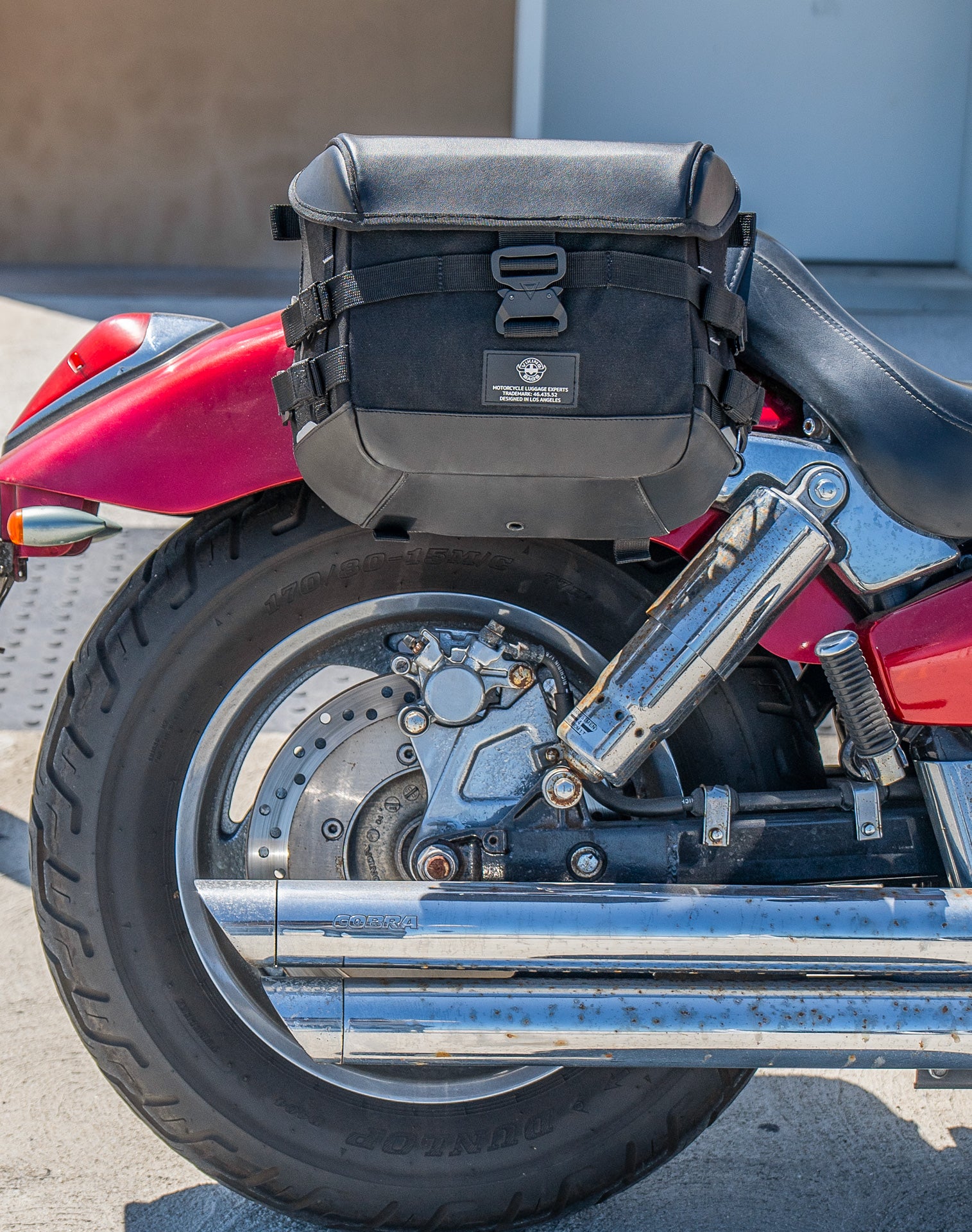 15L - Incognito Quick-Mount Medium Honda VTX 1300 C Solo Saddlebag (Left Only) Life Style 2