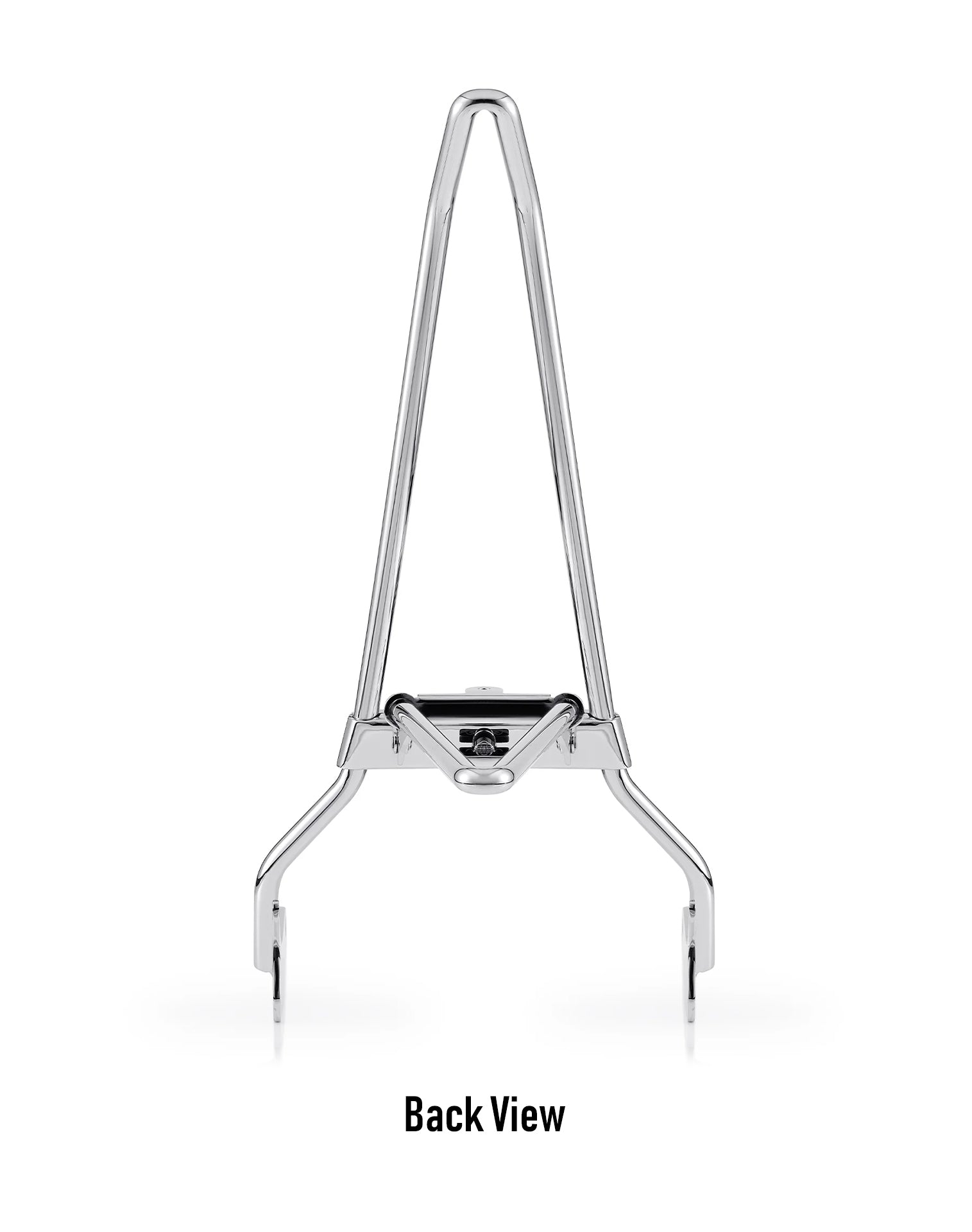 Iron Born Blade 25" Sissy Bar w/ Foldable Luggage Rack for Harley Softail Slim Chrome Back View