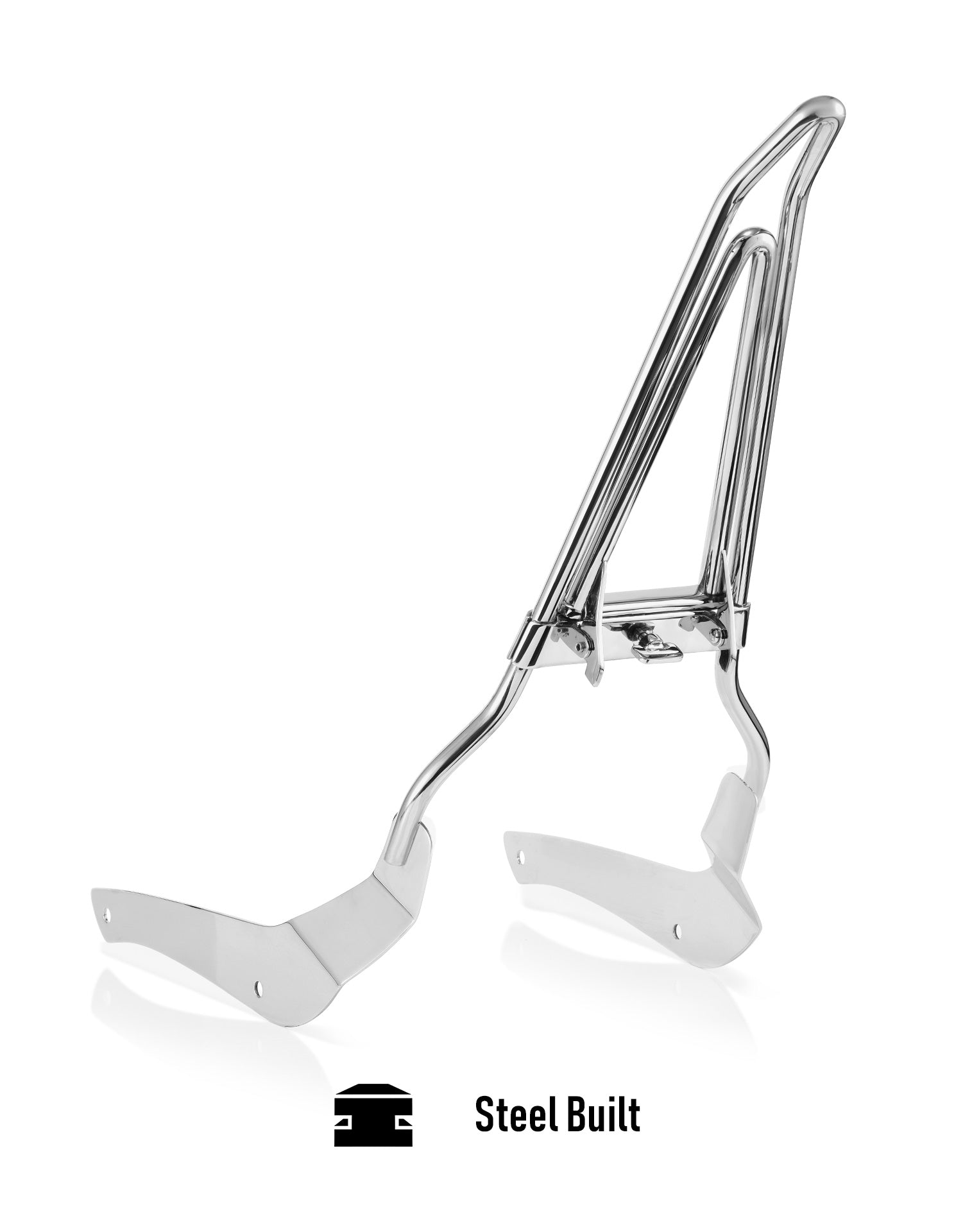 Iron Born Blade 25" Suzuki Boulevard C50 (VL800) Sissy Bar w/ Foldable Luggage Rack Chrome Steel Built