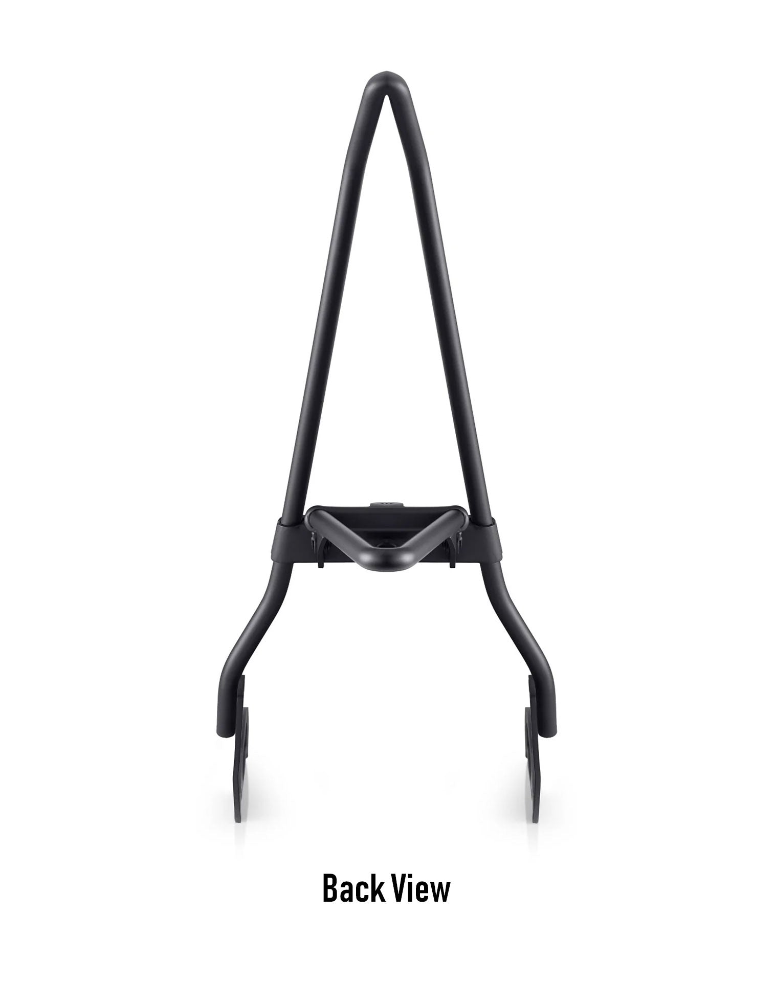 Iron Born Blade 25" Sissy Bar with Foldable Luggage Rack for Honda Rebel 500/ABS Matte Black Back View