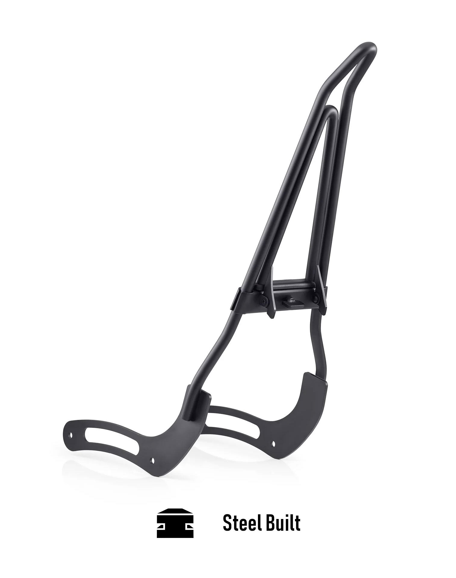Iron Born Blade 25" Sissy Bar with Foldable Luggage Rack for Honda Rebel 500/ABS Matte Black Steel Built