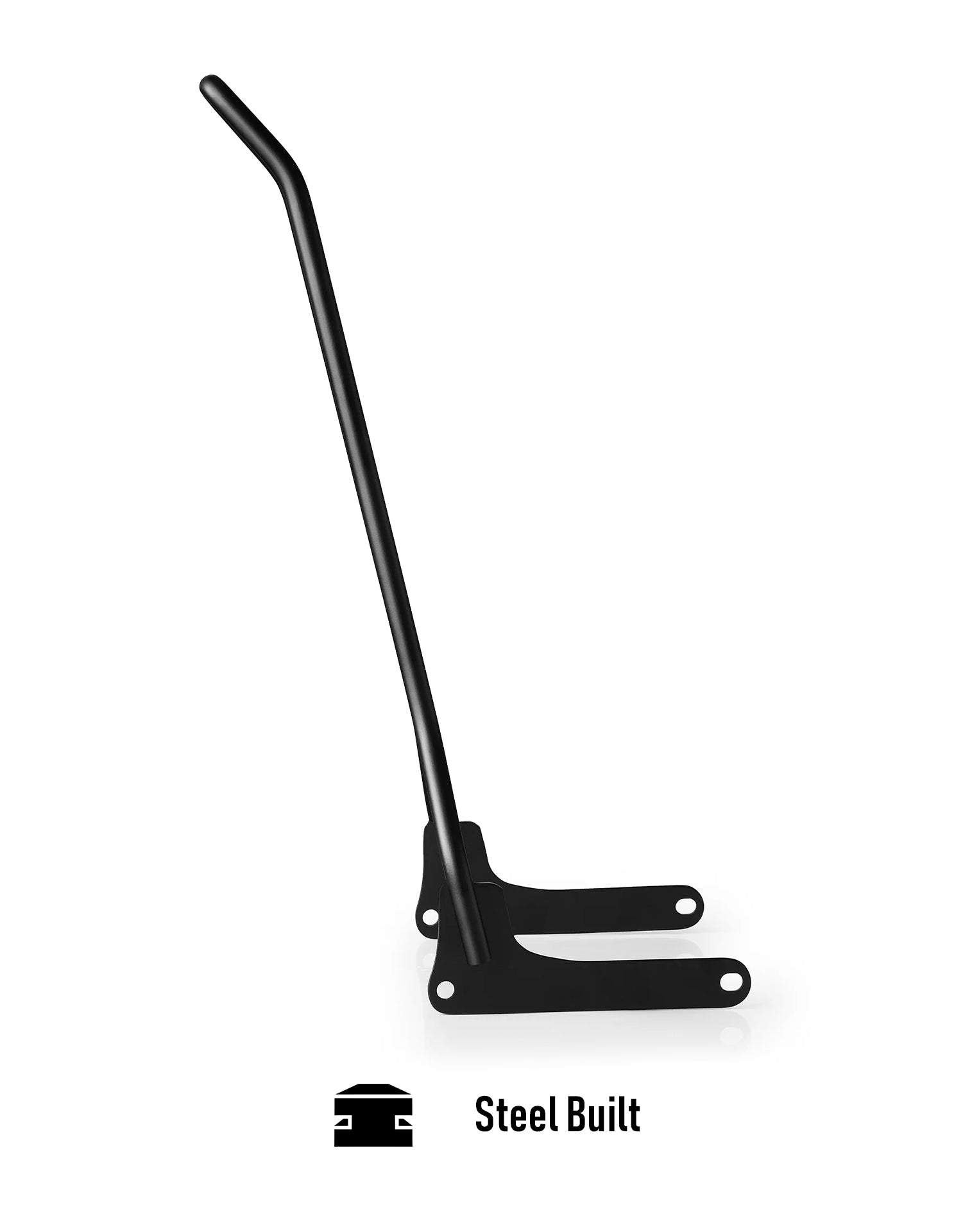 Iron Born Blade 25" Sissy Bar for Harley Softail Low Rider Matte Black Steel Built