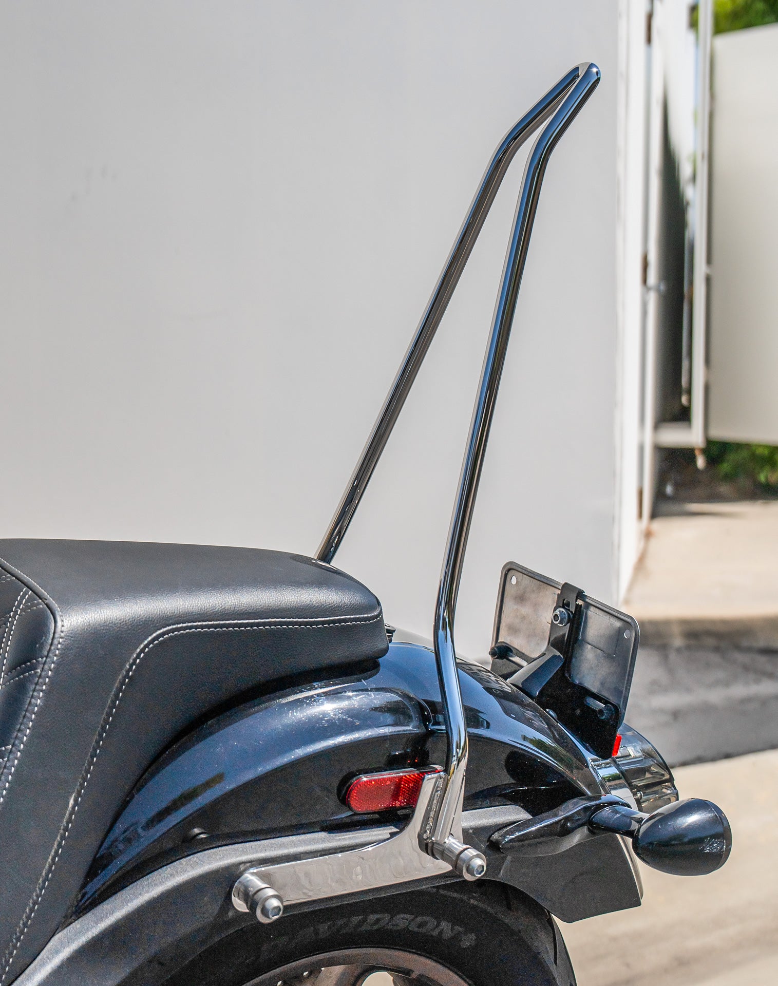 Iron Born Blade 25" Sissy Bar for Harley Softail Low Rider S FXLRS Chrome v3