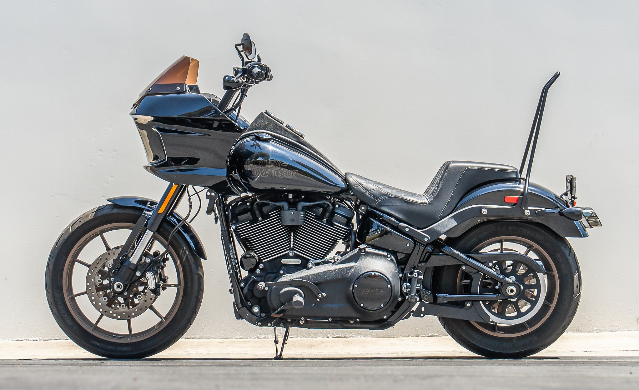 Iron Born Blade 25" Sissy Bar for Harley Softail Low Rider S FXLRS Matte Black @expand