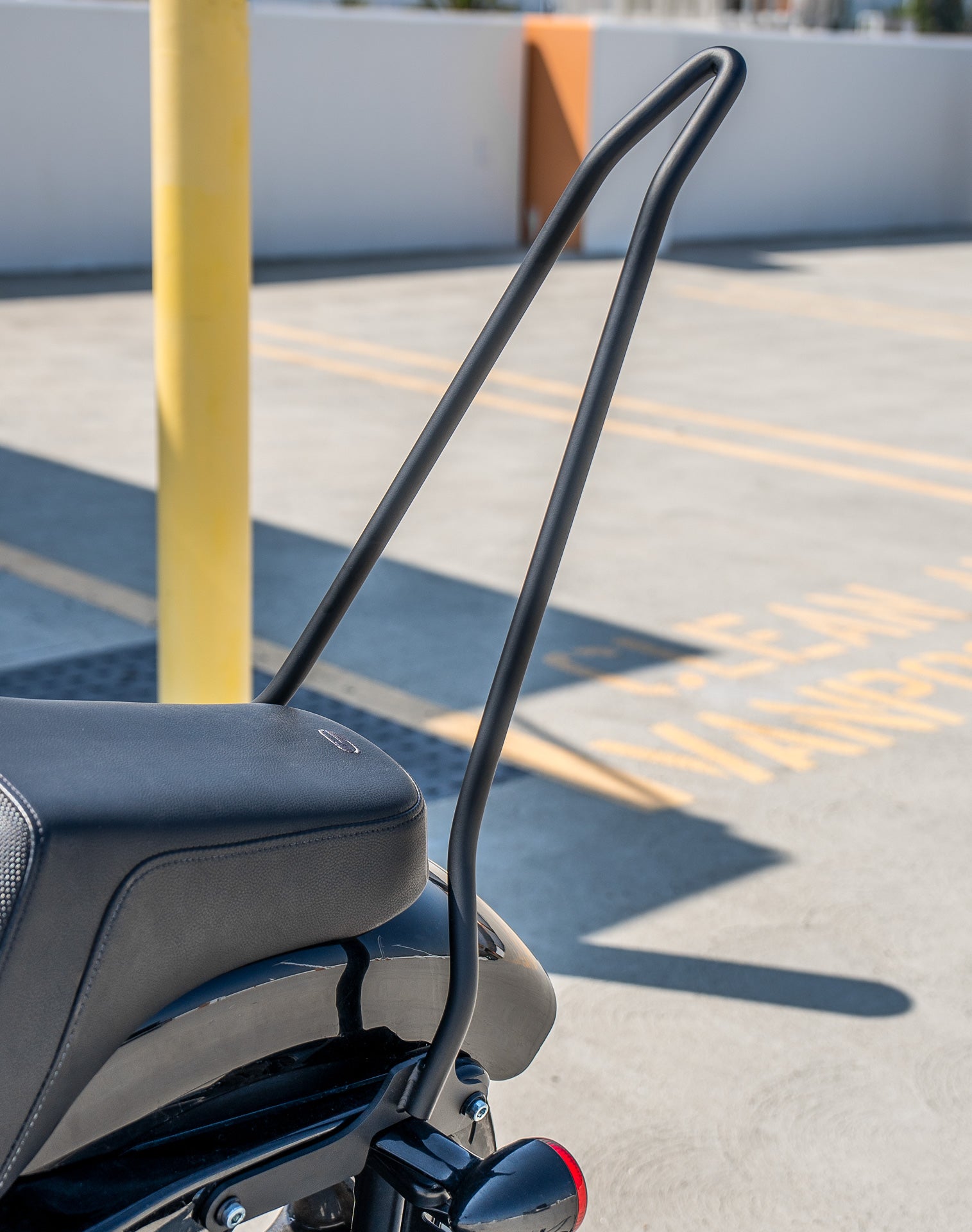 Iron Born Blade 25" Sissy Bar for Harley Sportster Forty Eight Matte Black v4