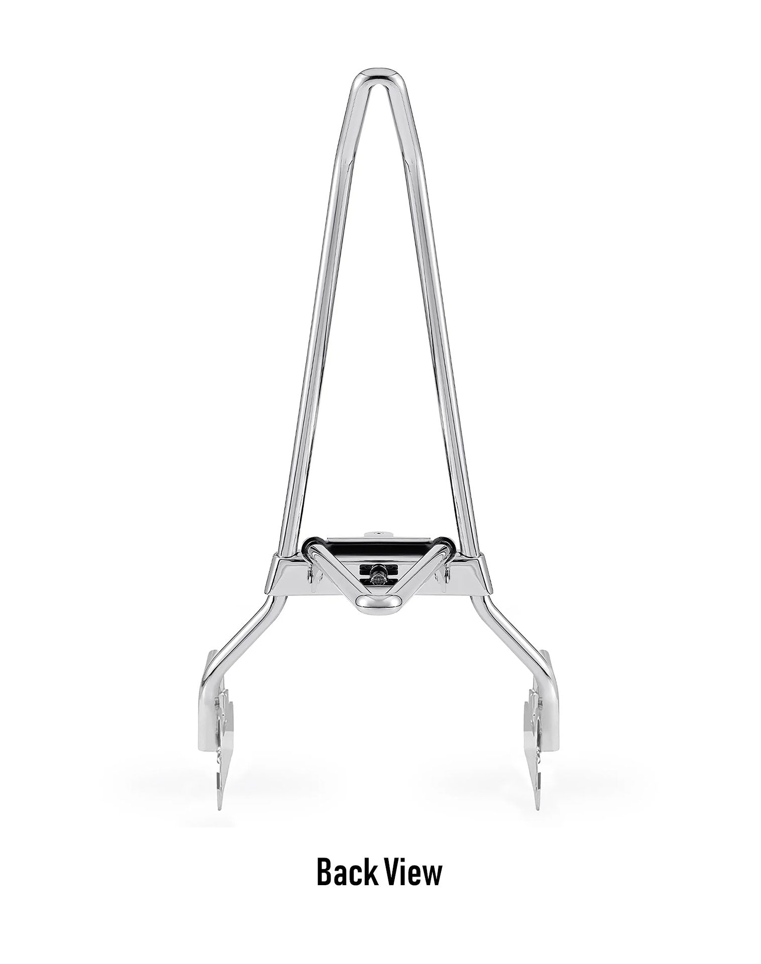 Iron Born Blade 25" Sissy Bar with Foldable Luggage Rack for Harley Dyna Street Bob FXDB Chrome Back View