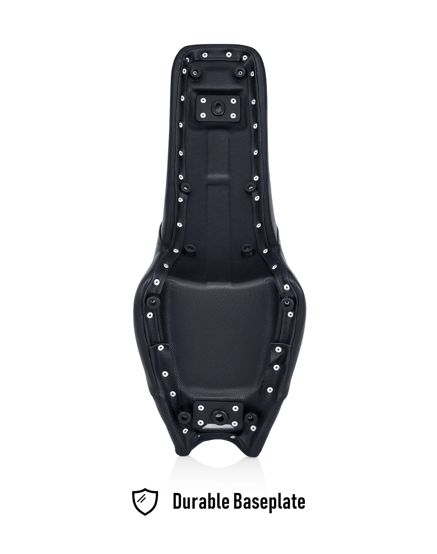 Iron Born Diamond Stitch Indian Sport Chief 2-Up Seat Black Durable Baseplate