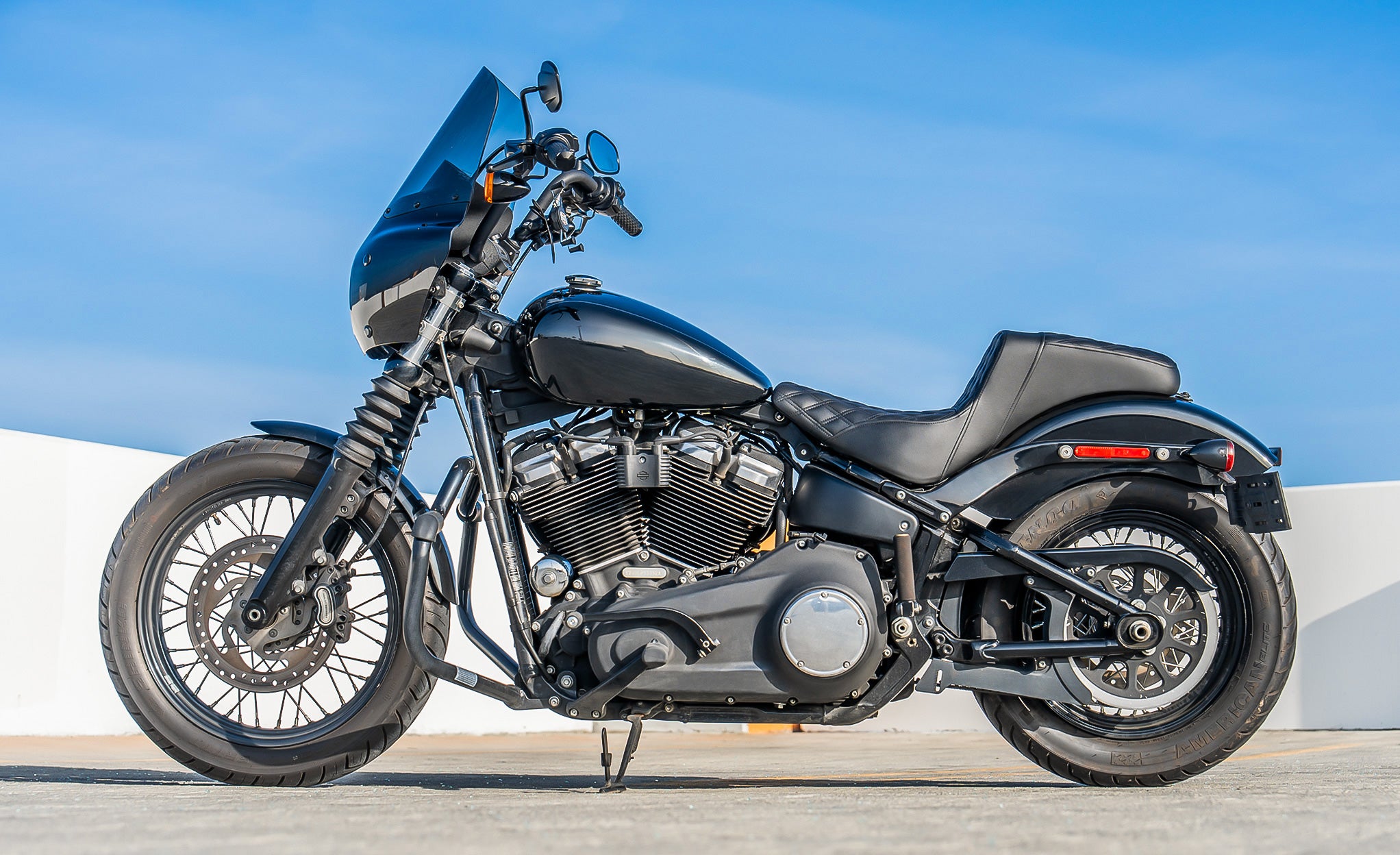 Iron Born Diamond Stitch 2-Up Seat for 2020+ Harley Softail Standard FXST Lifestyle @expand