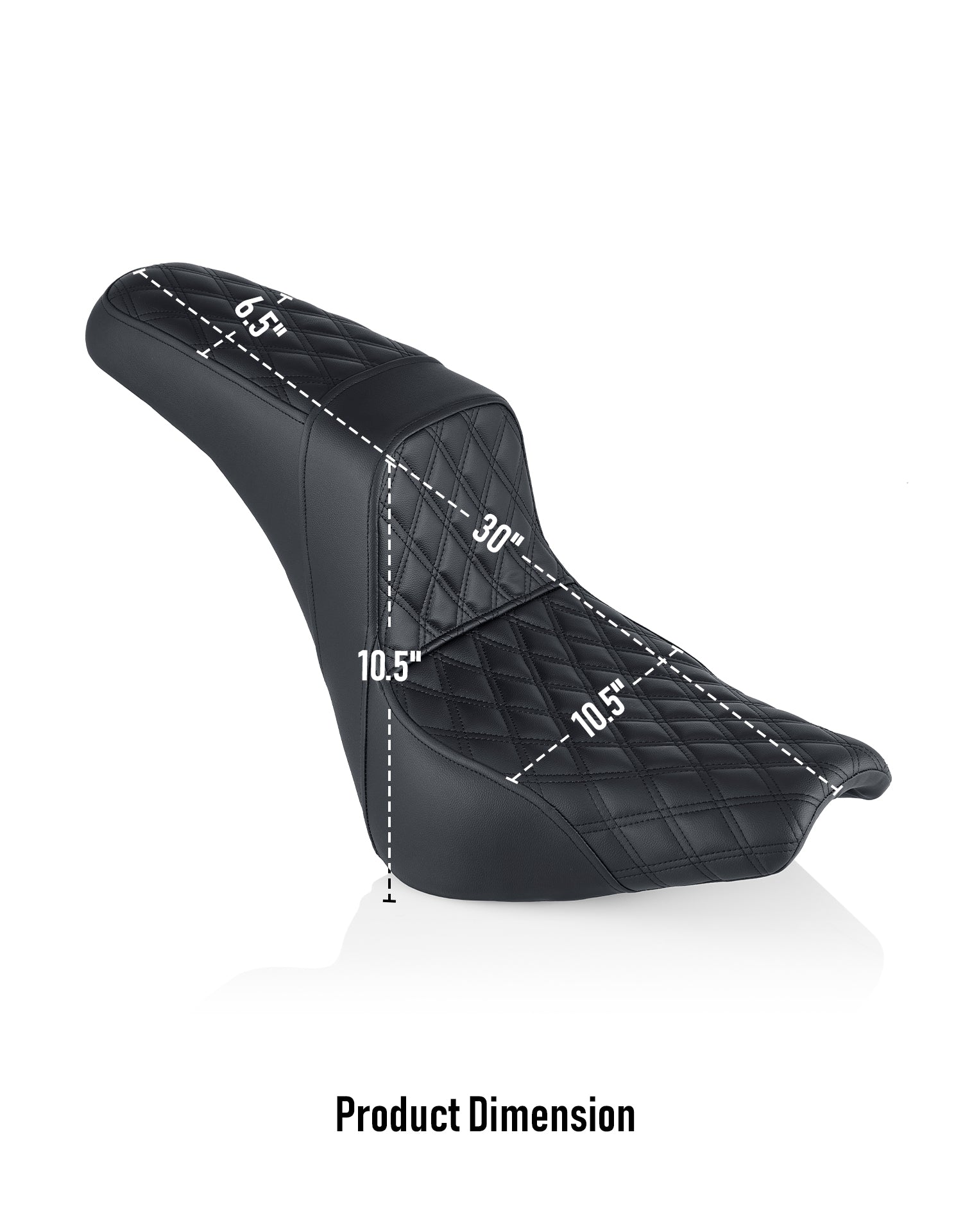 Iron Born Diamond Stitch 2-Up Seat for 2018+ Harley Softail Street Bob FXBB