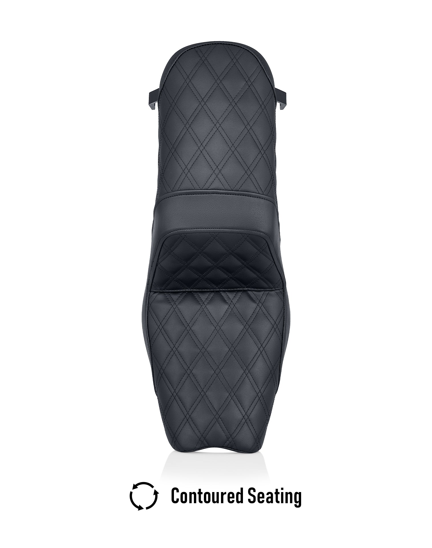 Iron Born Diamond Stitch Indian Scout Rogue Sixty 2-Up Seat Black Contoured Seating