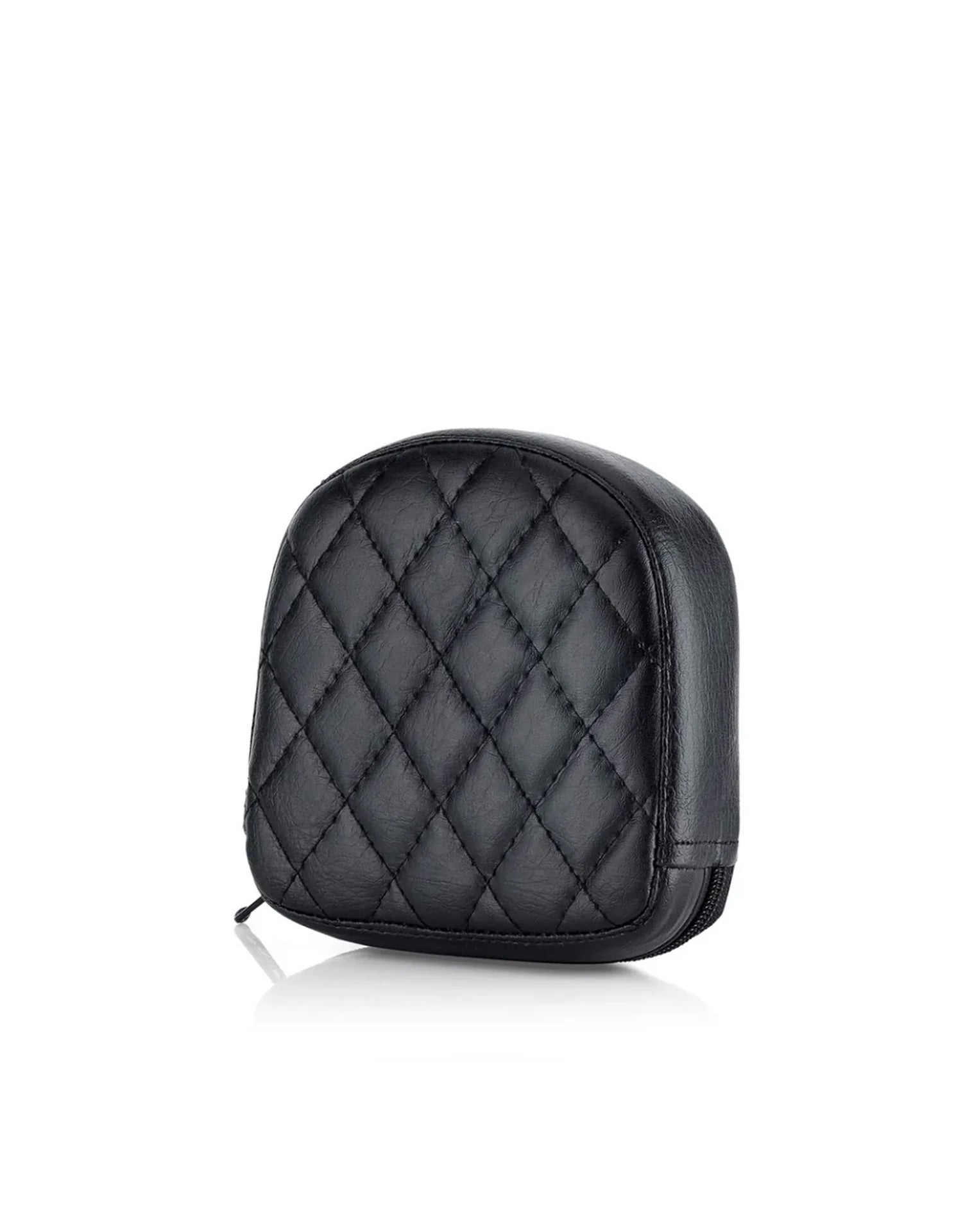 Viking Iron Born Diamond Stitch Leather Short Motorcycle Sissy Bar Pad Main View