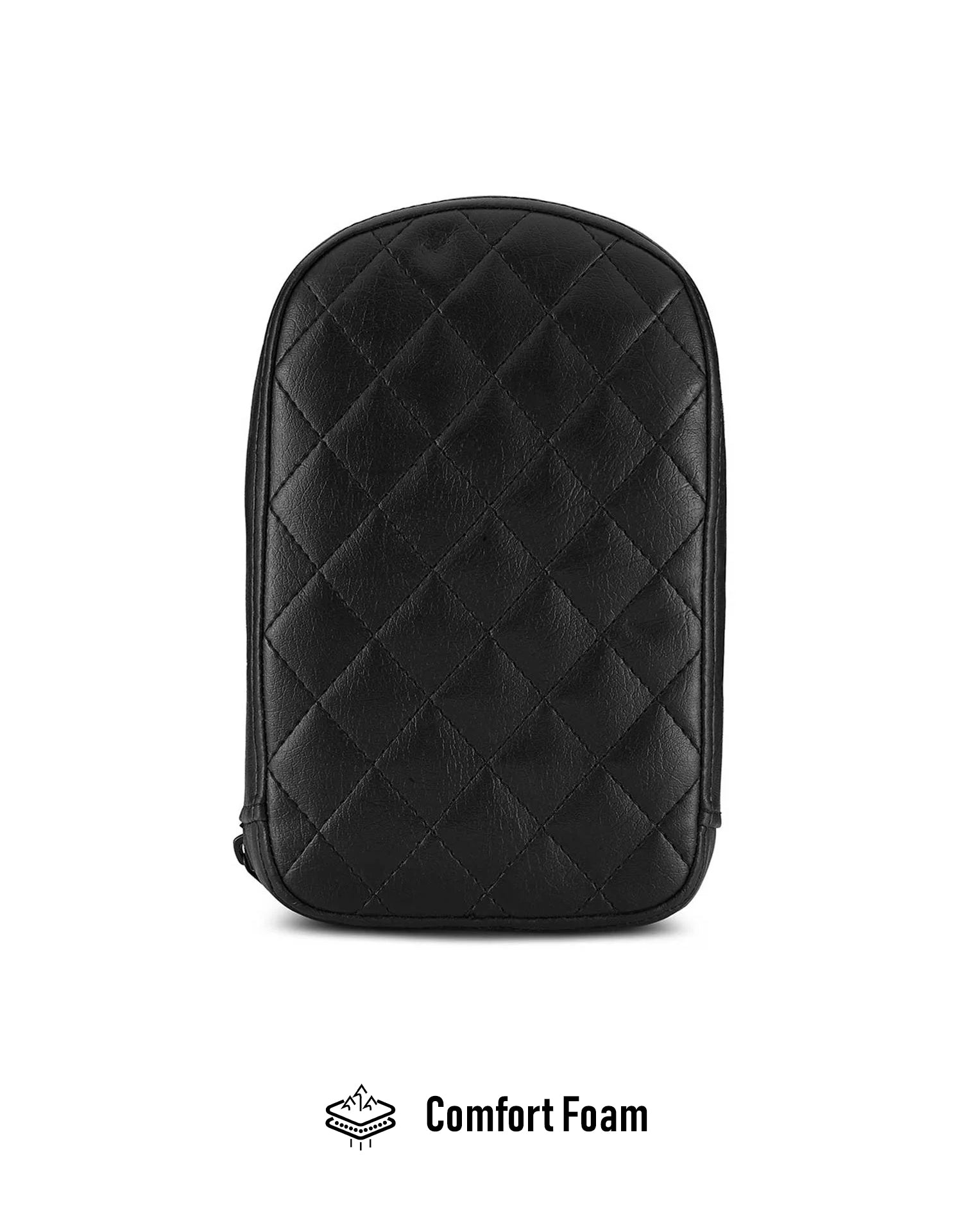 Viking Iron Born Diamond Stitch Leather Tall Motorcycle Sissy Bar Pad Comfort Foam