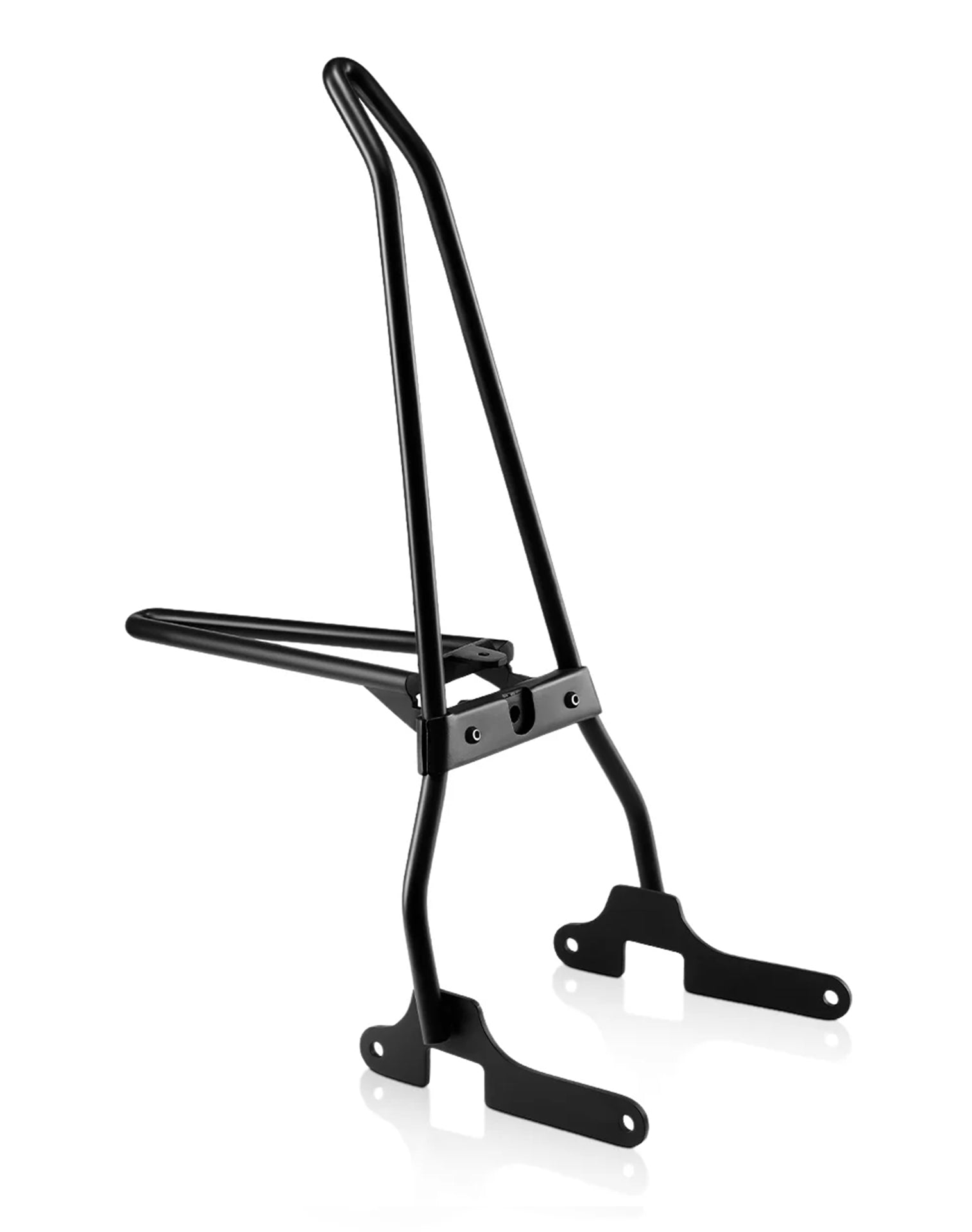 Iron Born Sissy Bar with Foldable Luggage Rack for Harley Sportster 883 Iron XL883N Matte Black Main View