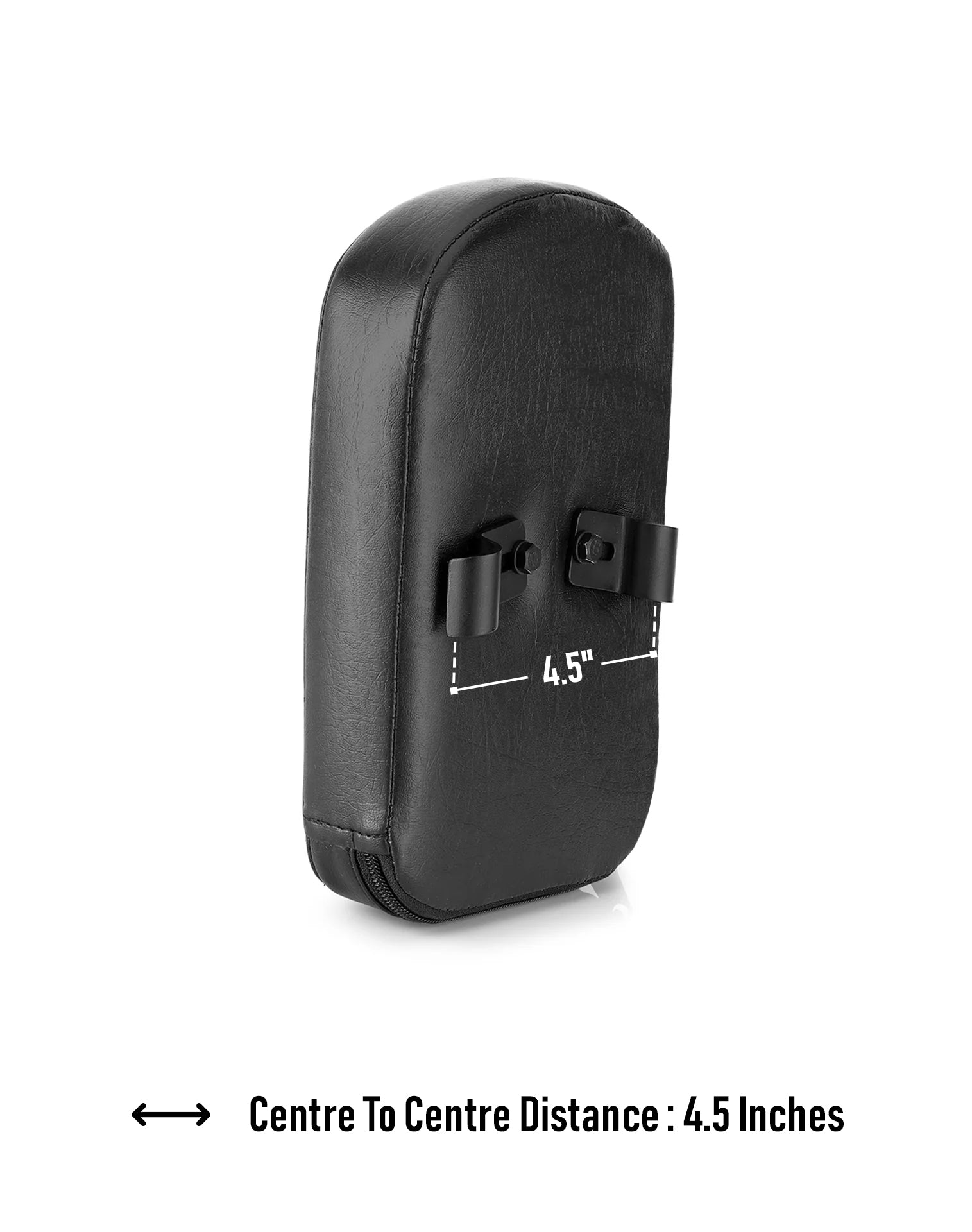 Viking Iron Born Plain Leather Tall Motorcycle Sissy Bar Pad Center to Center Distance