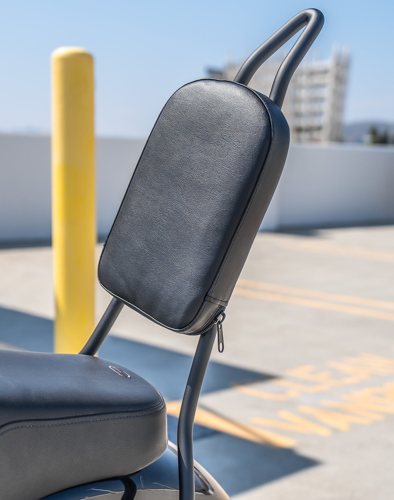 Viking Iron Born Plain Leather Tall Motorcycle Sissy Bar Pad v3