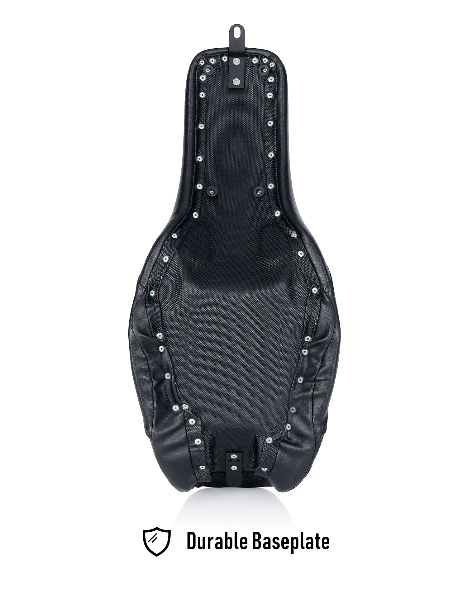 Iron Born Diamond Stitch 2-Up Seat for Harley Dyna Low Rider S FXDLS Black Durable Baseplate