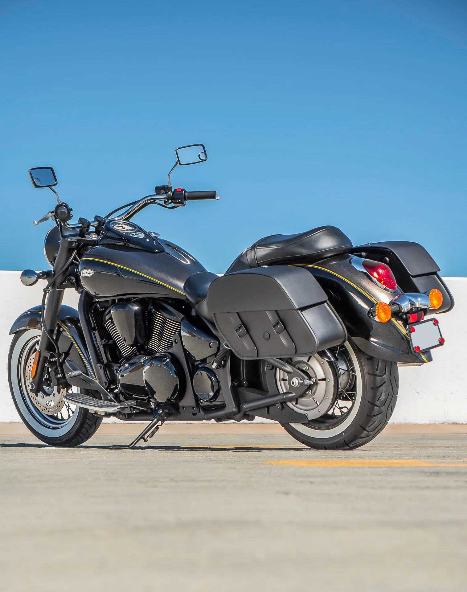 Kawasaki Vulcan 900 Classic VN900 Saddlebags Vertical