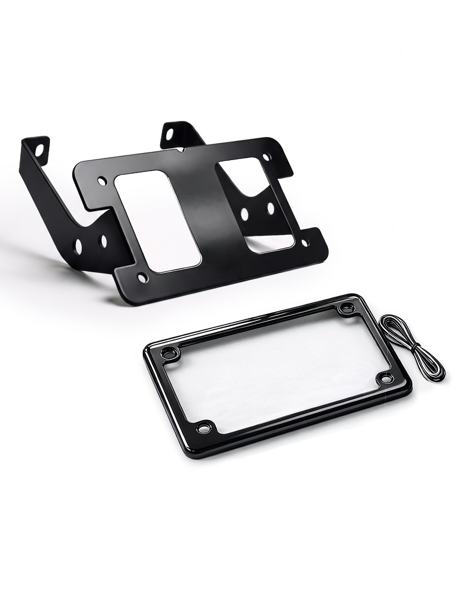 Viking LED License Plate & Turn Signal Relocation Kit For Harley Softail Slim FLS license plate view