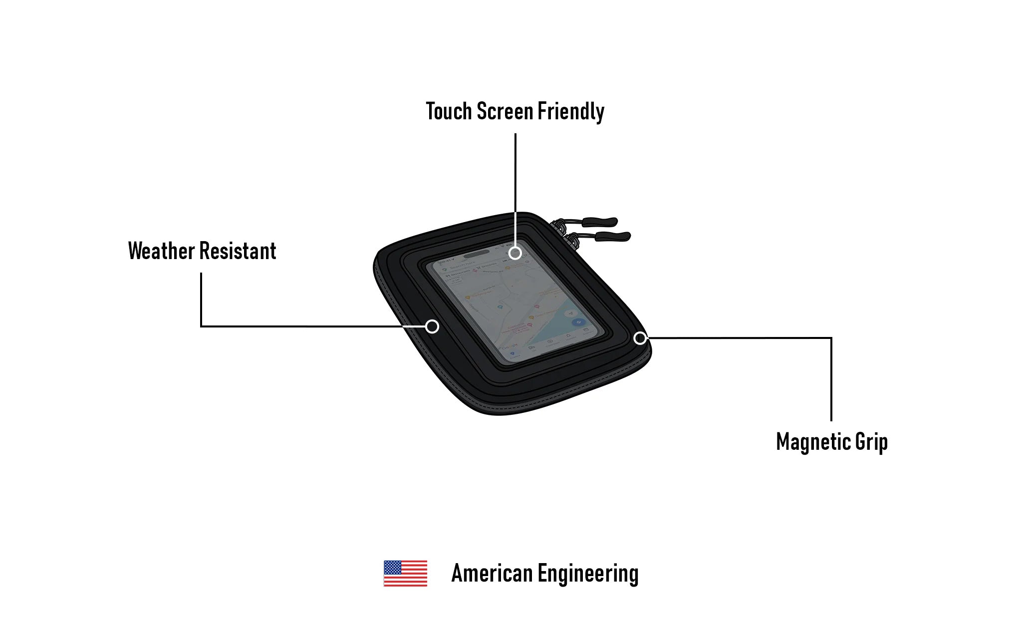 Viking Magnetic Triumph Motorcycle Tank Bag Amercian Engineering @expand