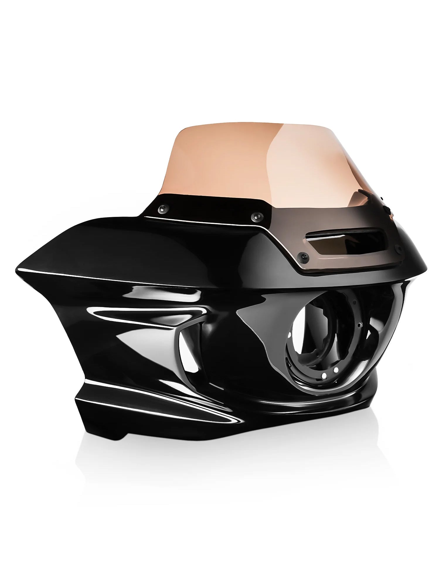 Viking Maverick Motorcycle Fairing For Harley Softail Street Bob FXBB/S Gloss Black Main View
