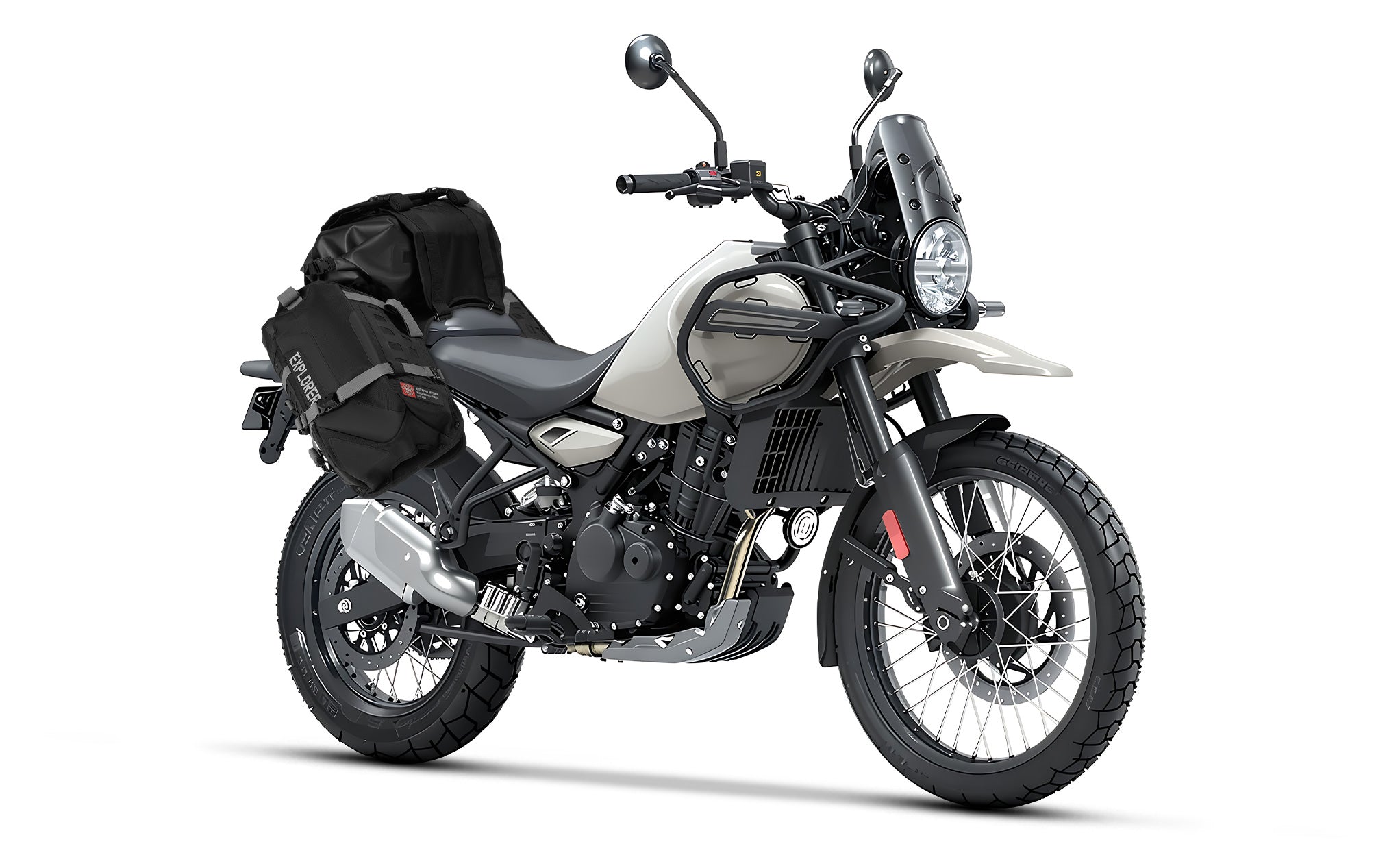 80L - Odyssey Royal Enfield ADV Touring Luggage System Bag on Bike @expand