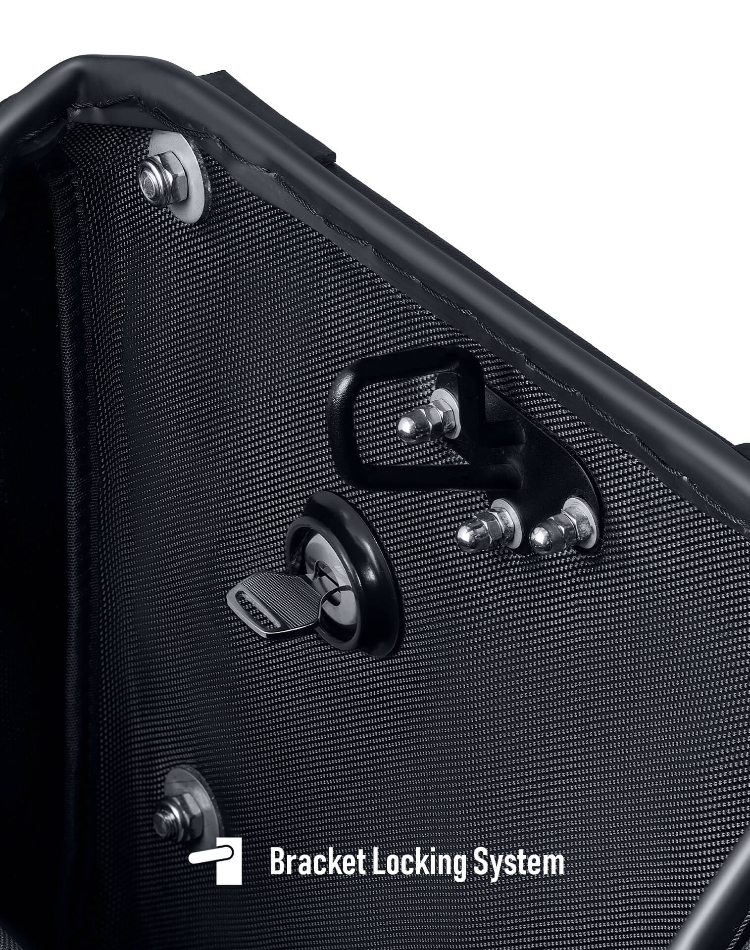 20L - Outlaw Quick-Mount Small Harley Softail Fat Bob FXFB/S Matte Hard Saddlebags Bracket Locking System