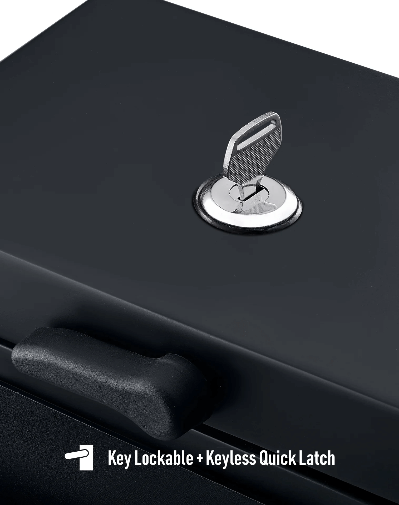 20L - Outlaw Quick-Mount Small Kawasaki Eliminator 450 Matte Hard Saddlebags Key Lockable + Keyless Quick Latch